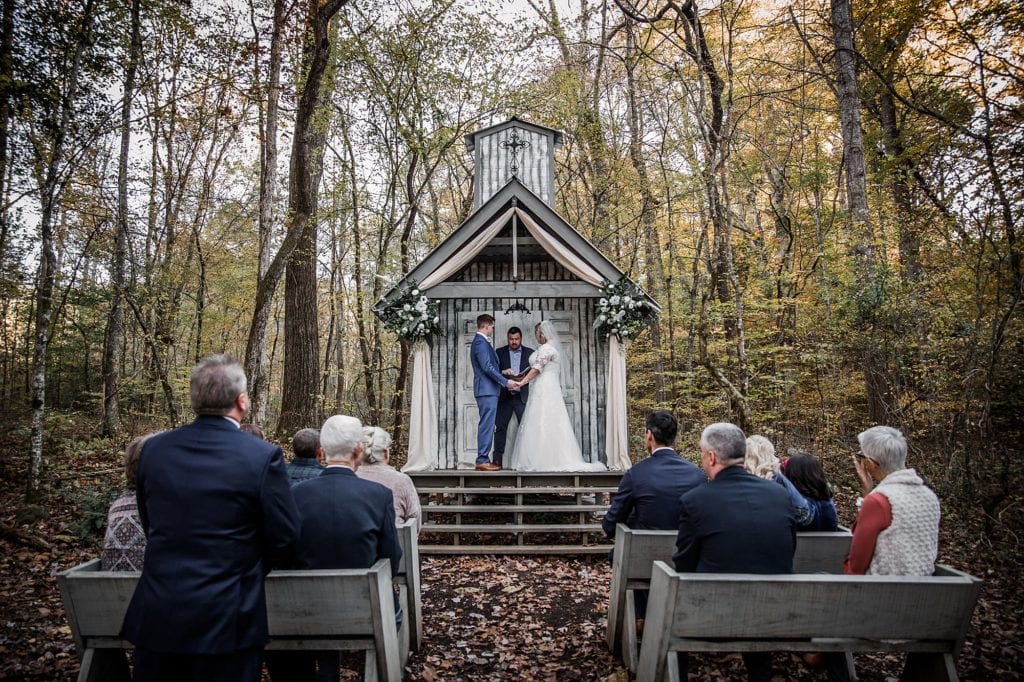 Brooke and Zack s Sweet Fall Wedding Chapel in the Hollow