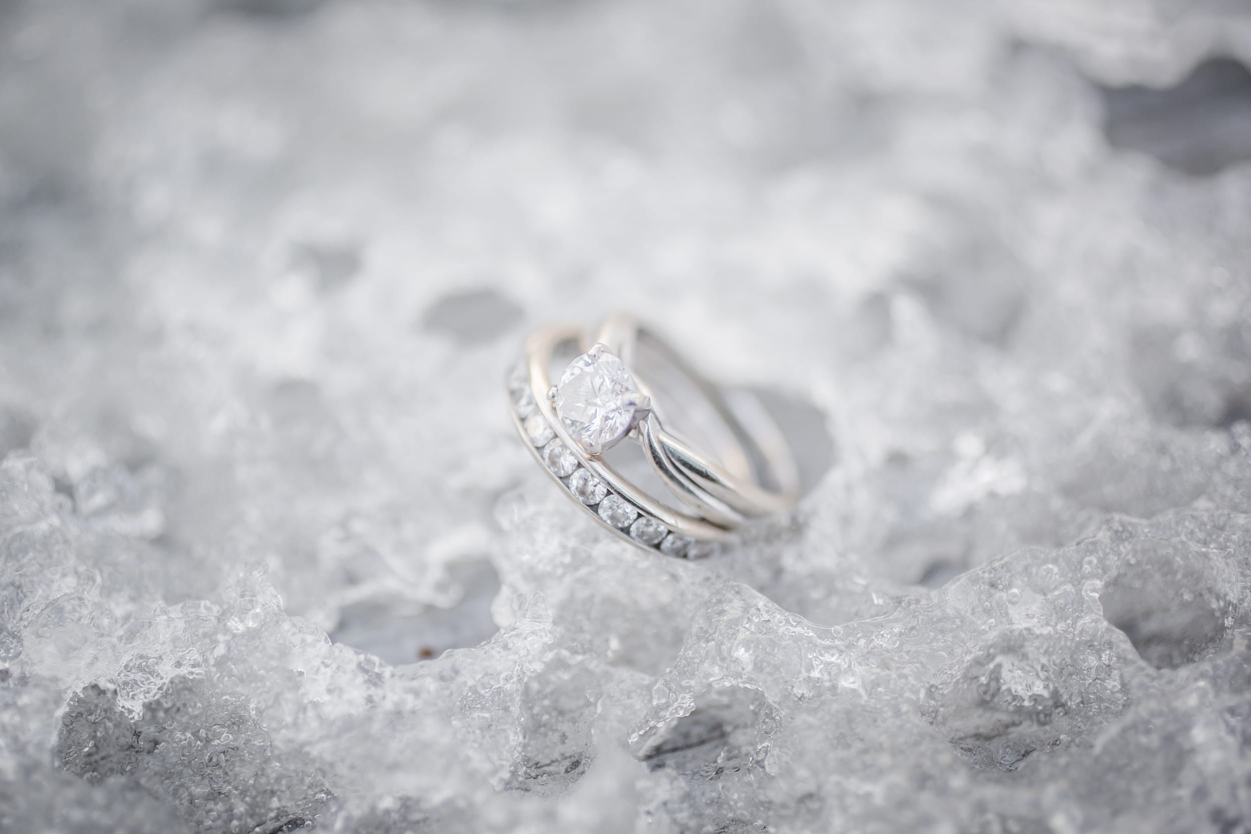 Engagement Rings on Ice