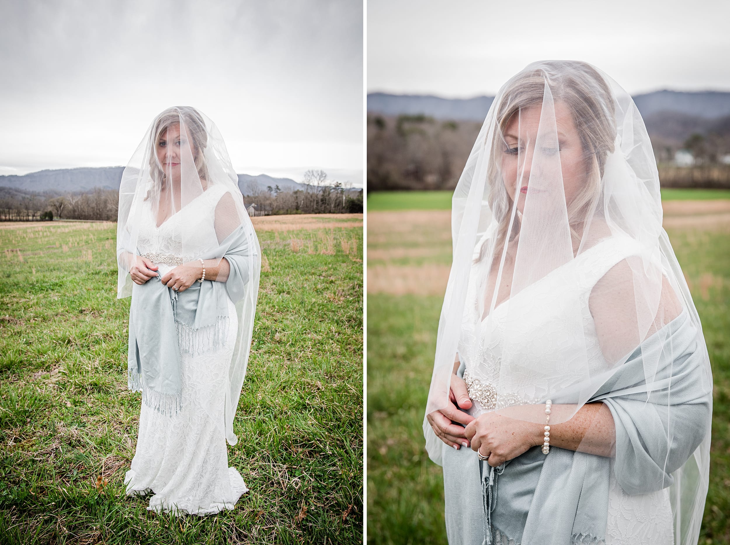 Bride at east tennessee wedding chapel