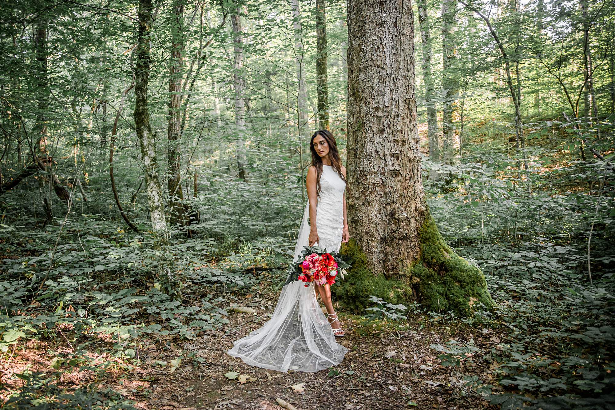 Smoky Mountain Bridal Portraits
