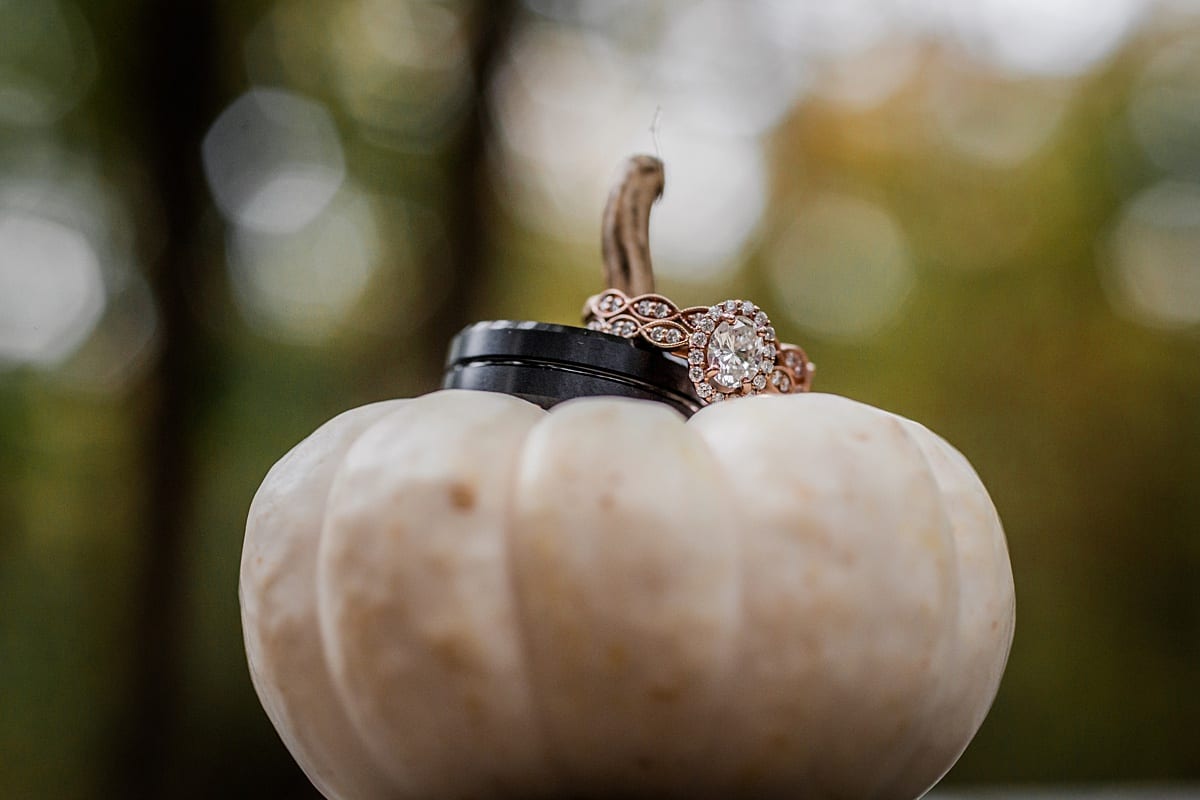 pumpkin wedding rings