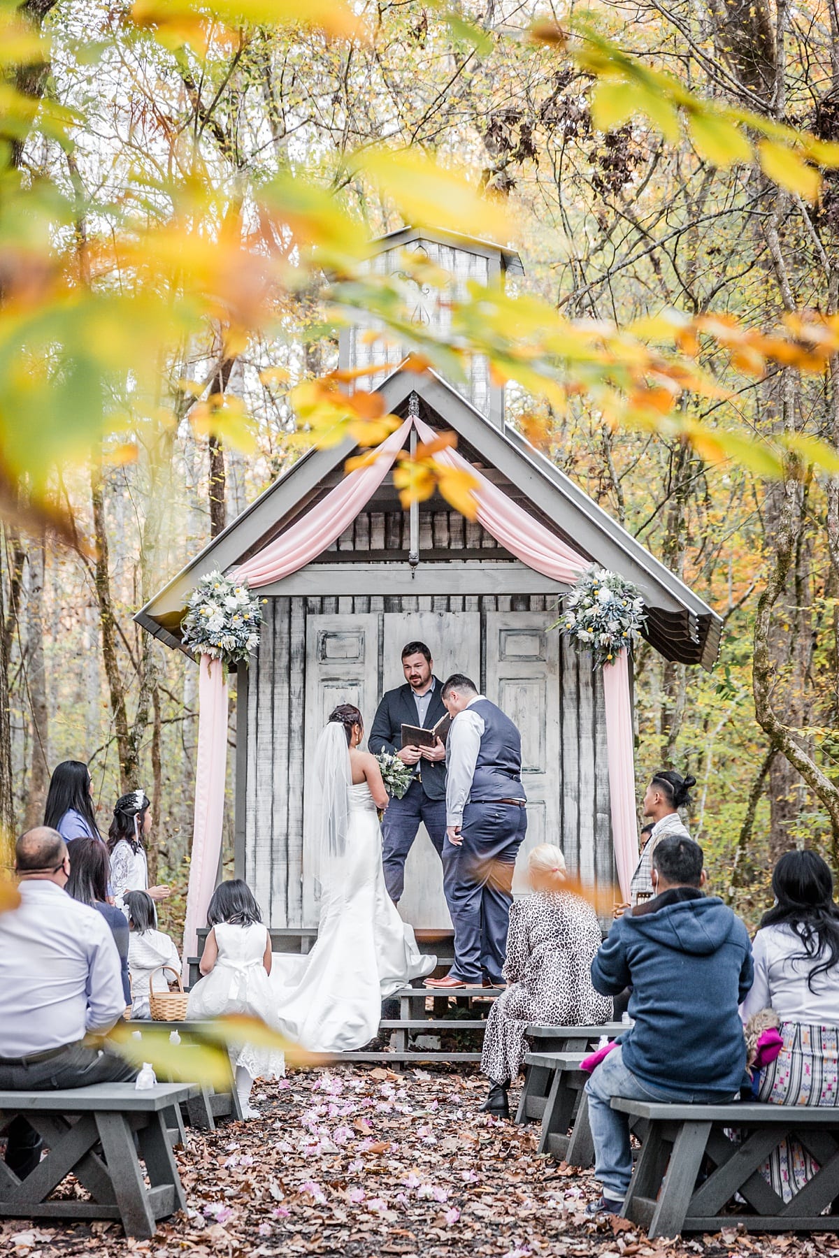 fall outdoor wedding