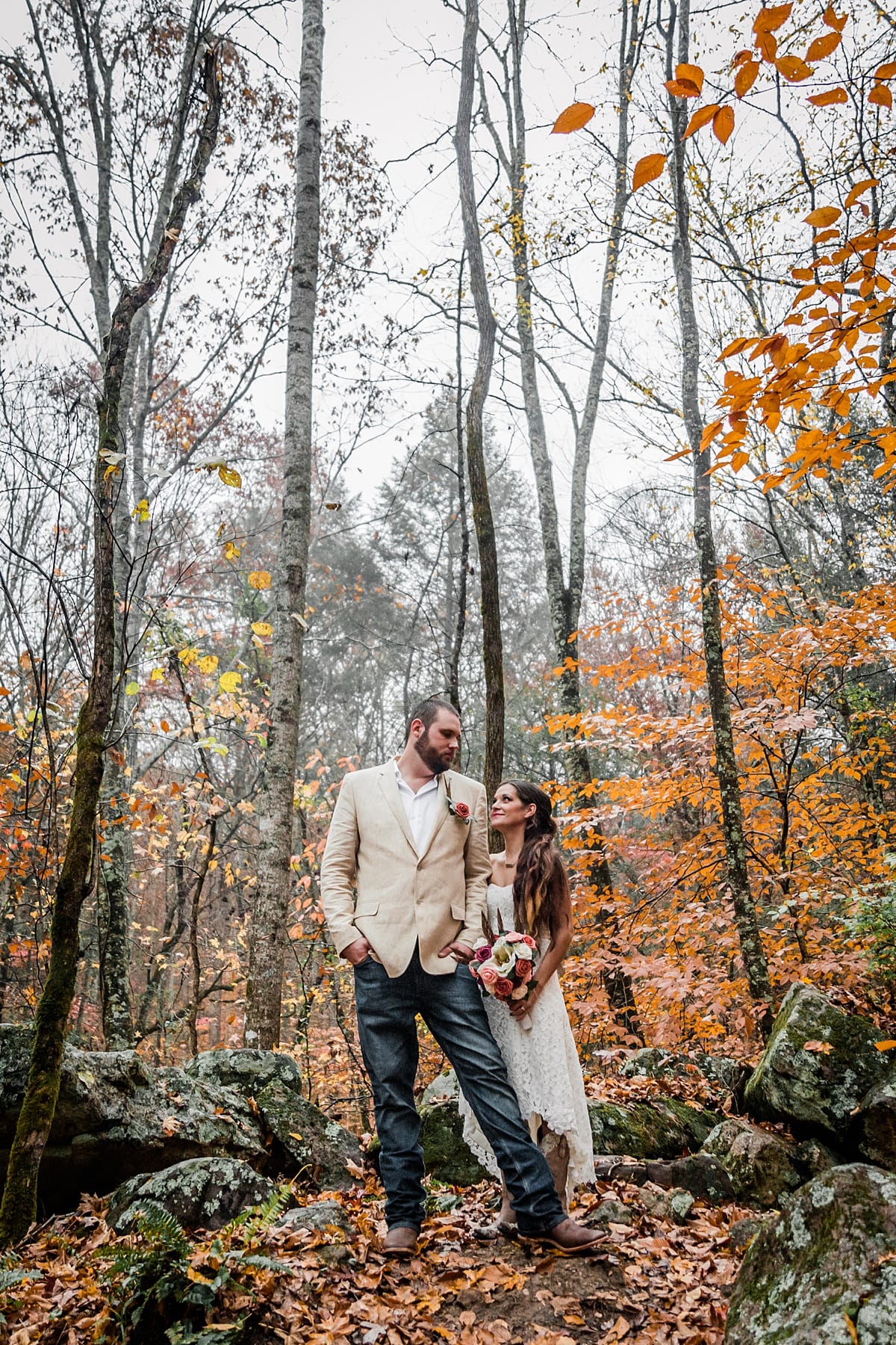 fall smoky mountain wedding