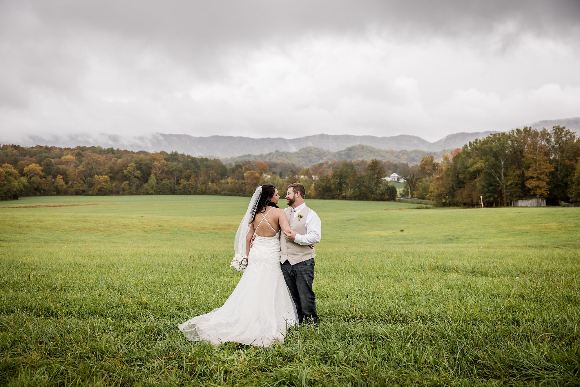 Rainy October Wedding Ceremony
