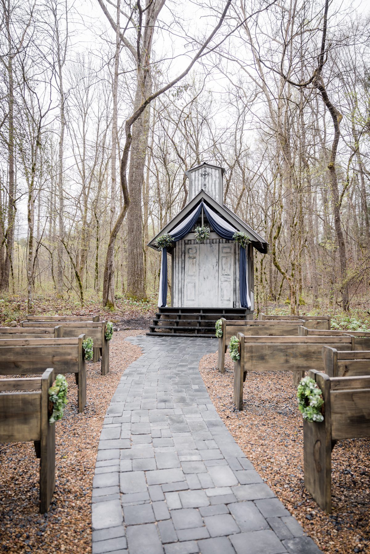 wedding chapel in the spring