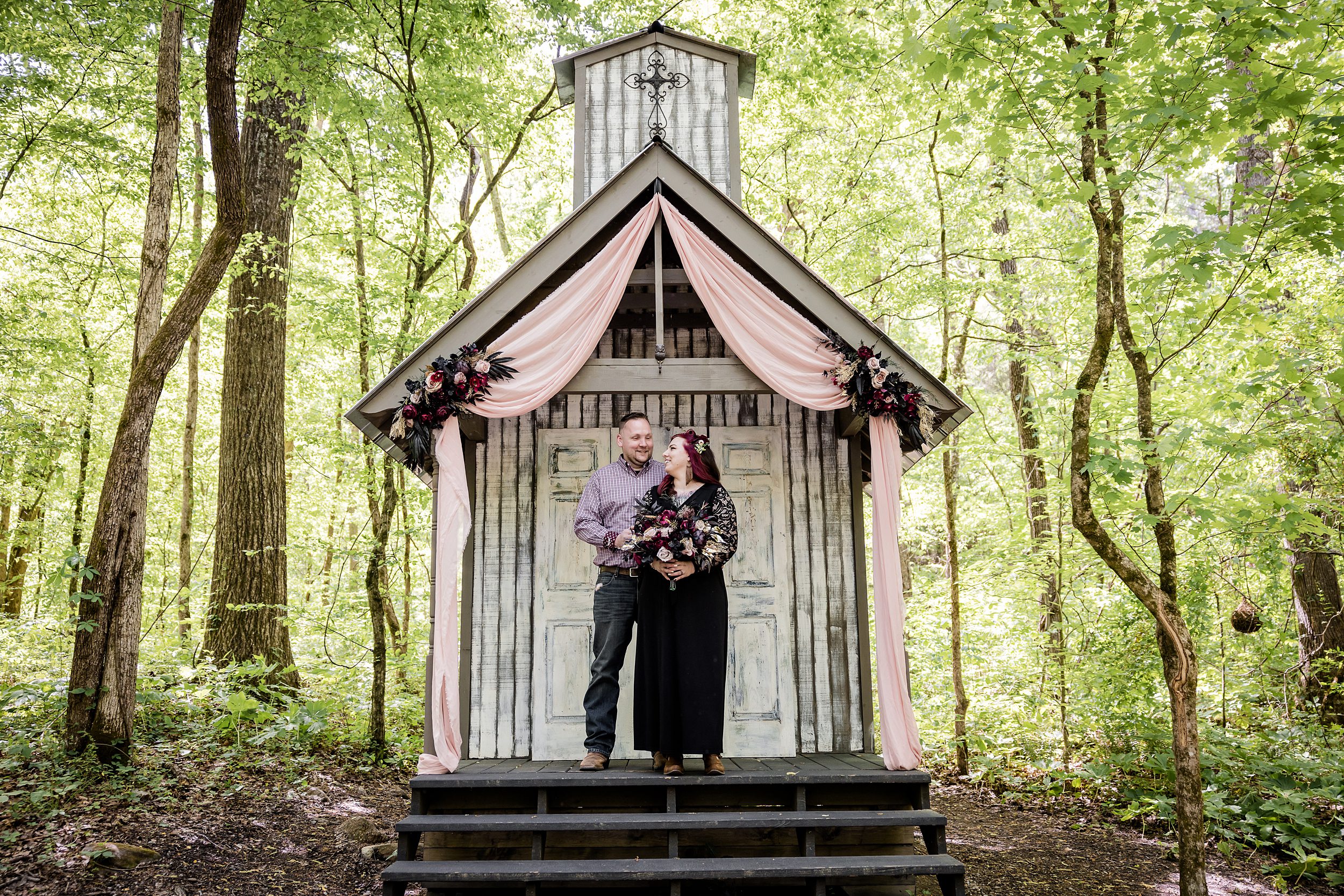 Dark and Sultry Spring Elopement