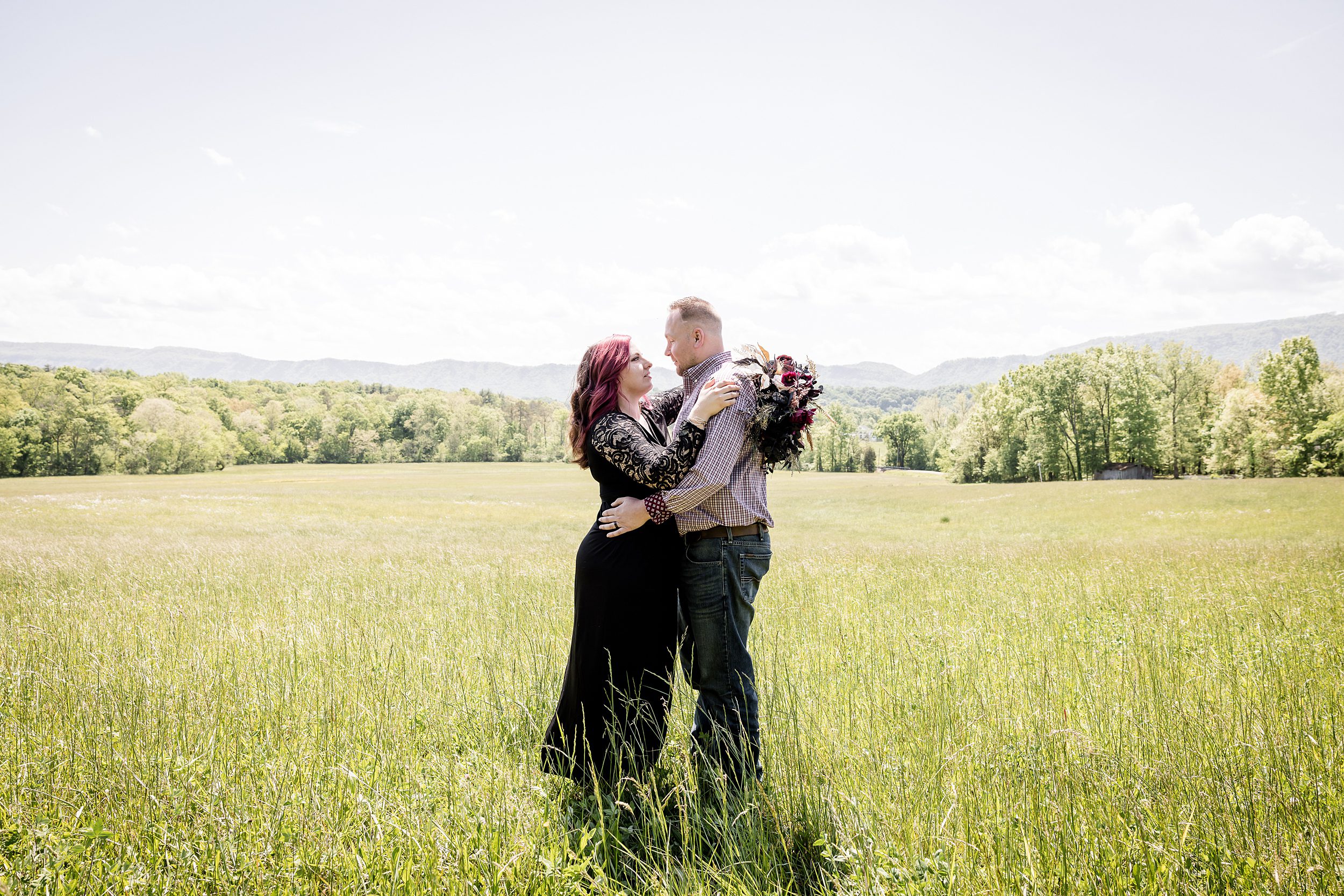 Dark and Sultry Spring Elopement