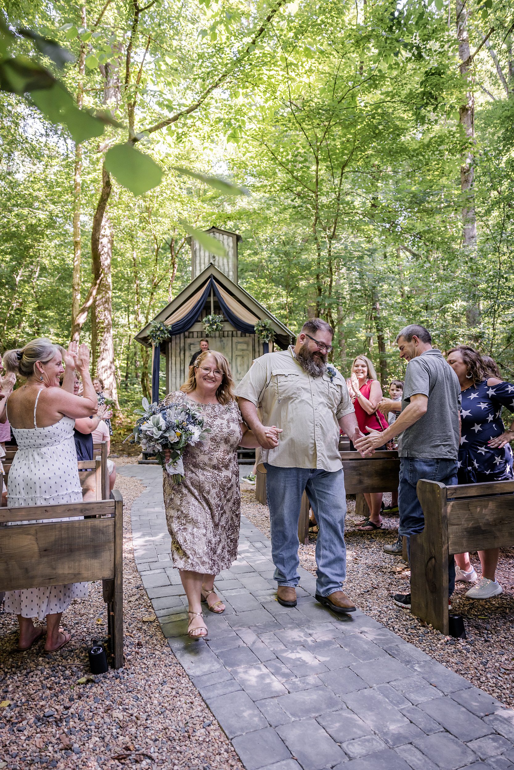 Casual Smoky Mountain Wedding ceremony