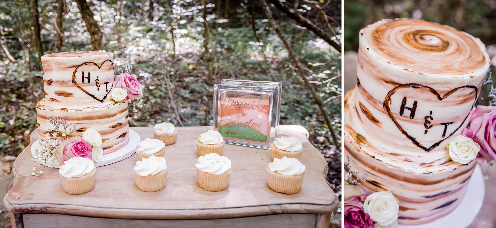 Summer Country Micro Wedding - Cake Table