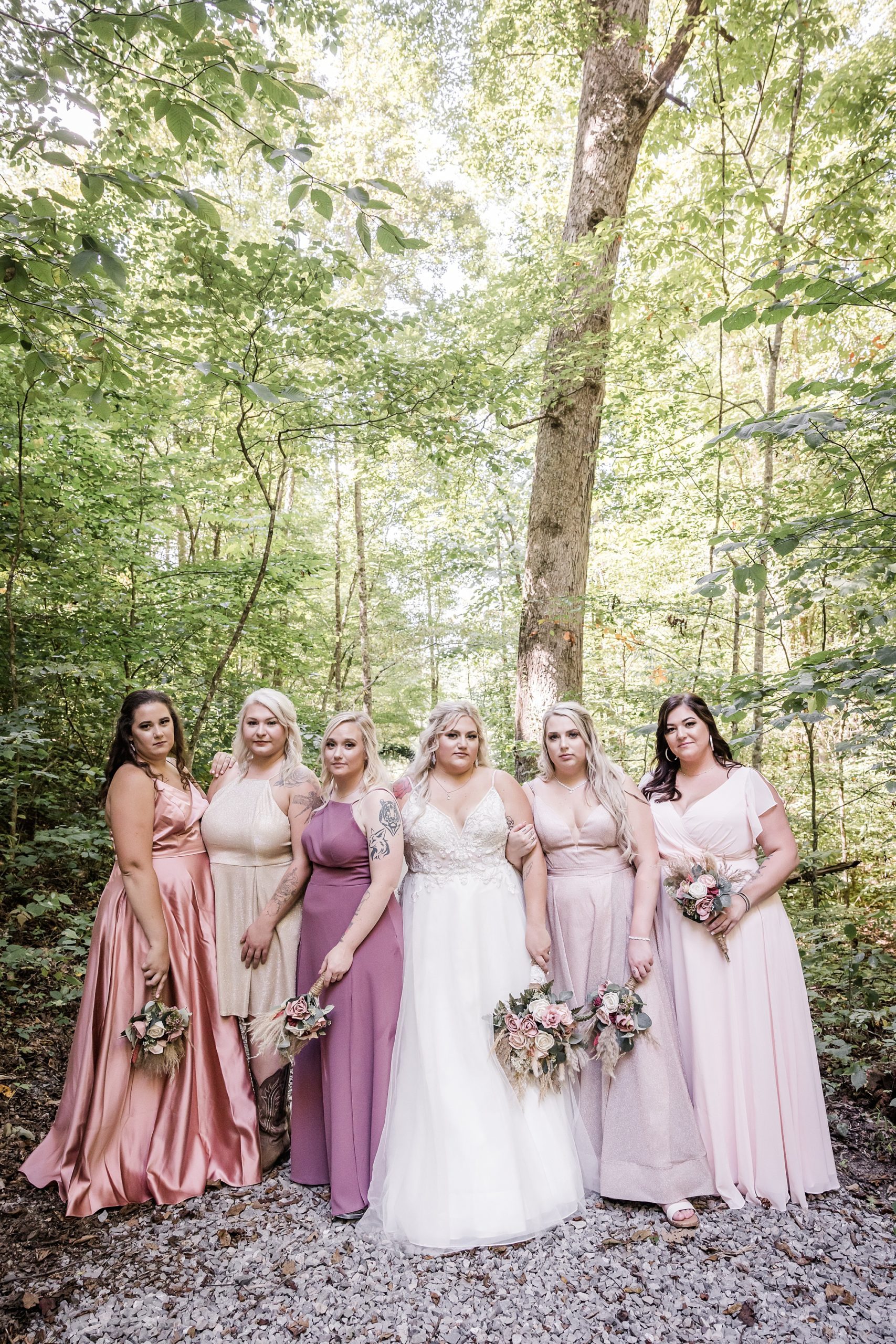 Summer Country Micro Wedding - Bridal Party