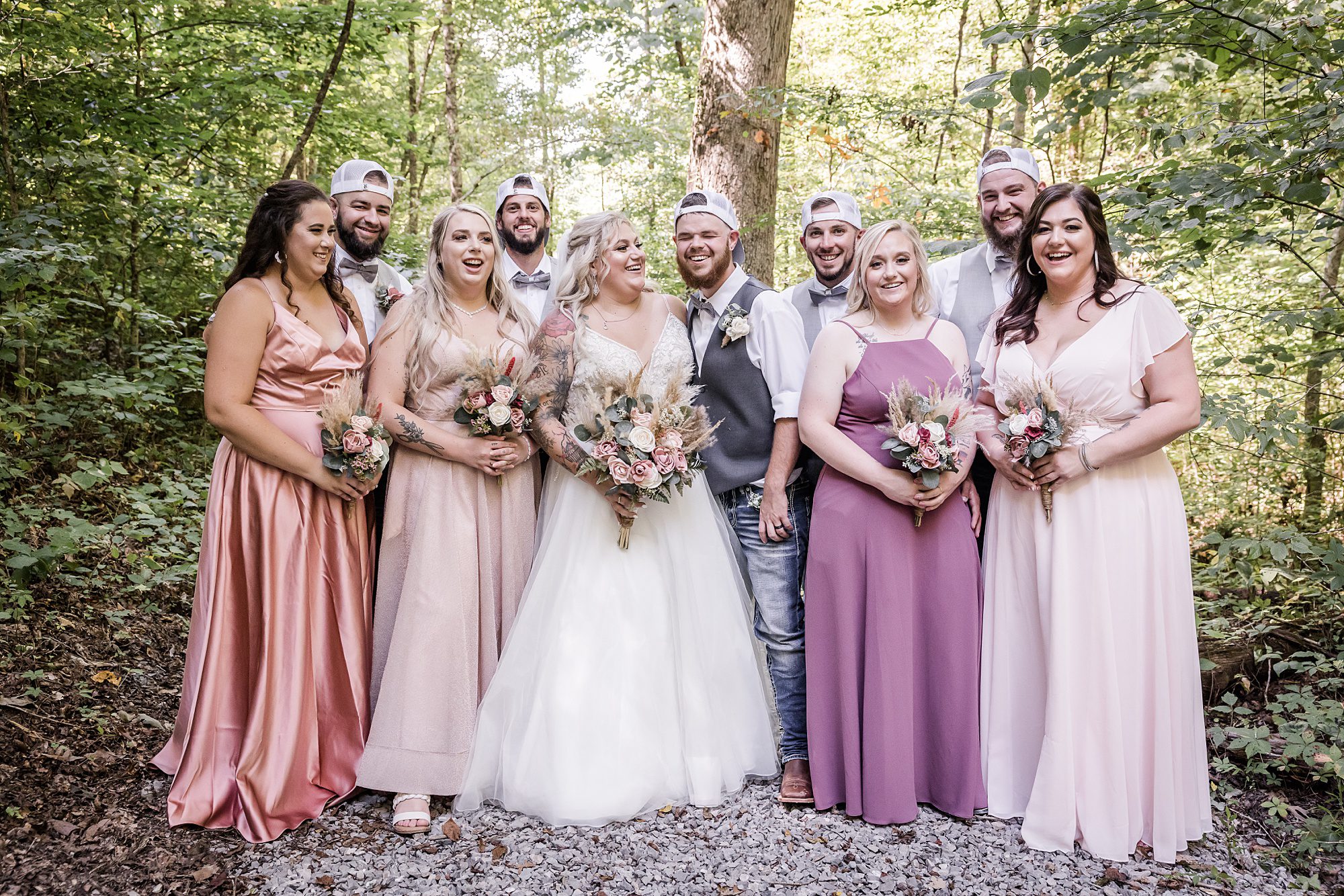 Summer Country Micro Wedding - Bridal Party