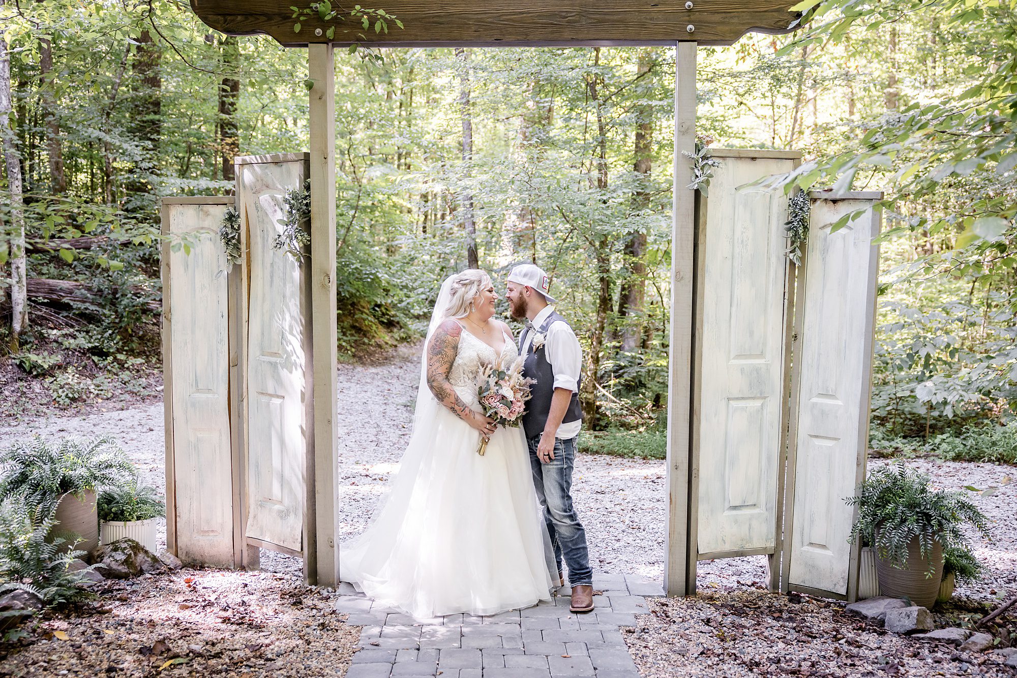 Summer Country Micro Wedding - Bride and Groom Portrait