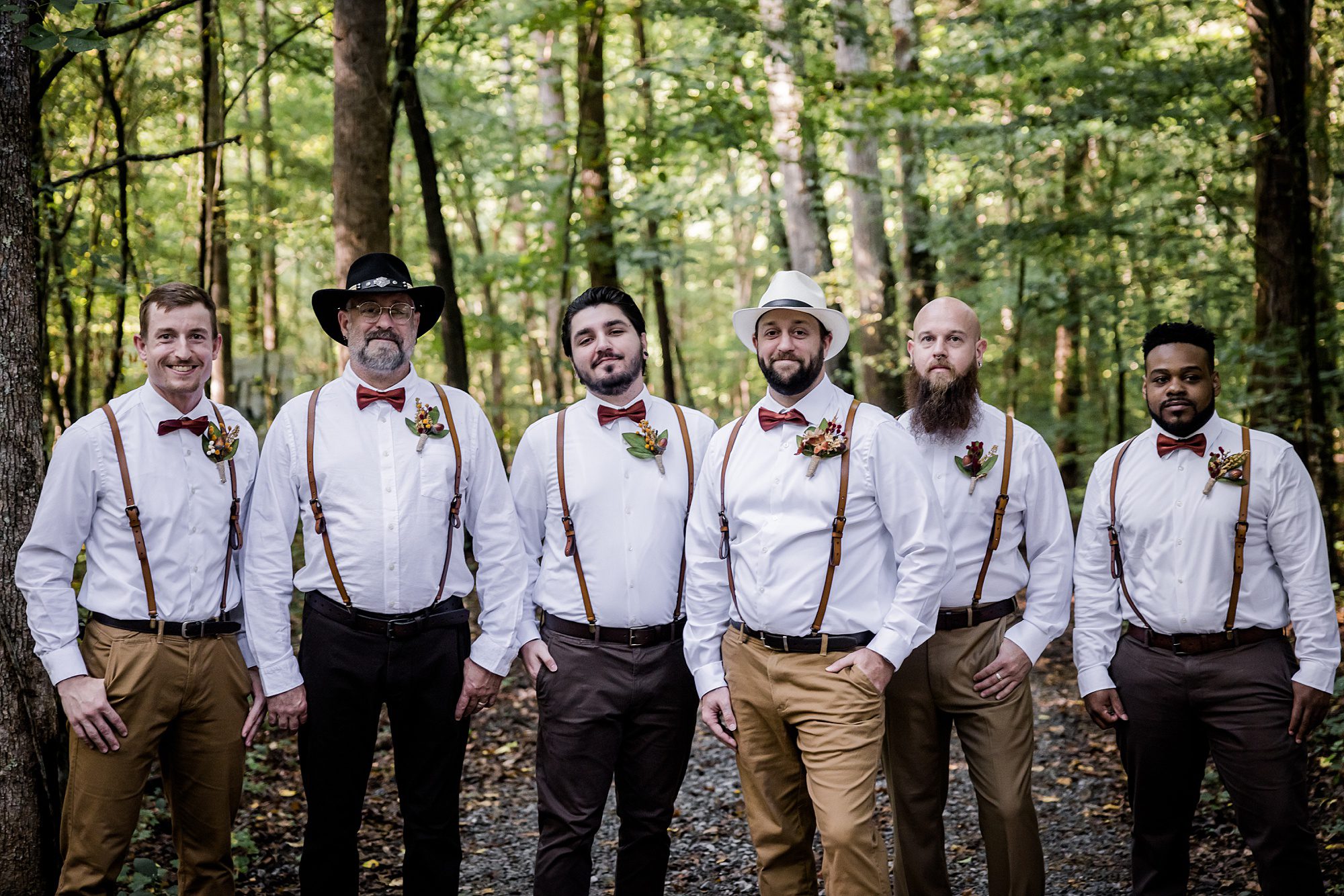 Smoky Mountain Evening Micro Wedding-Groomsmen
