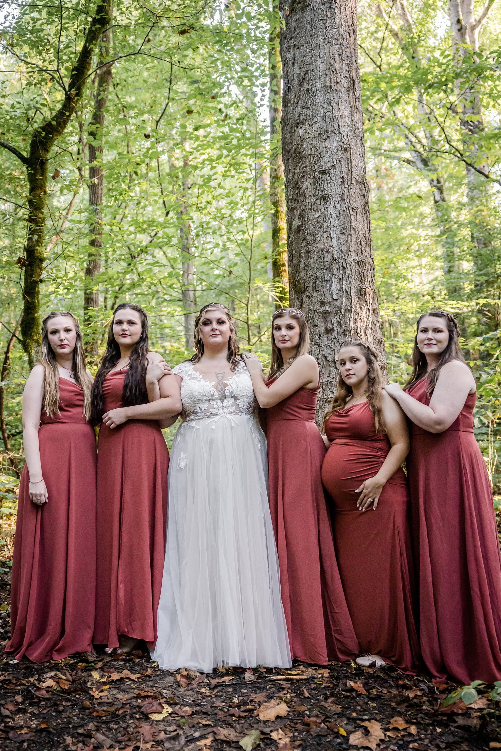 Smoky Mountain Evening Micro Wedding- Bridesmaids