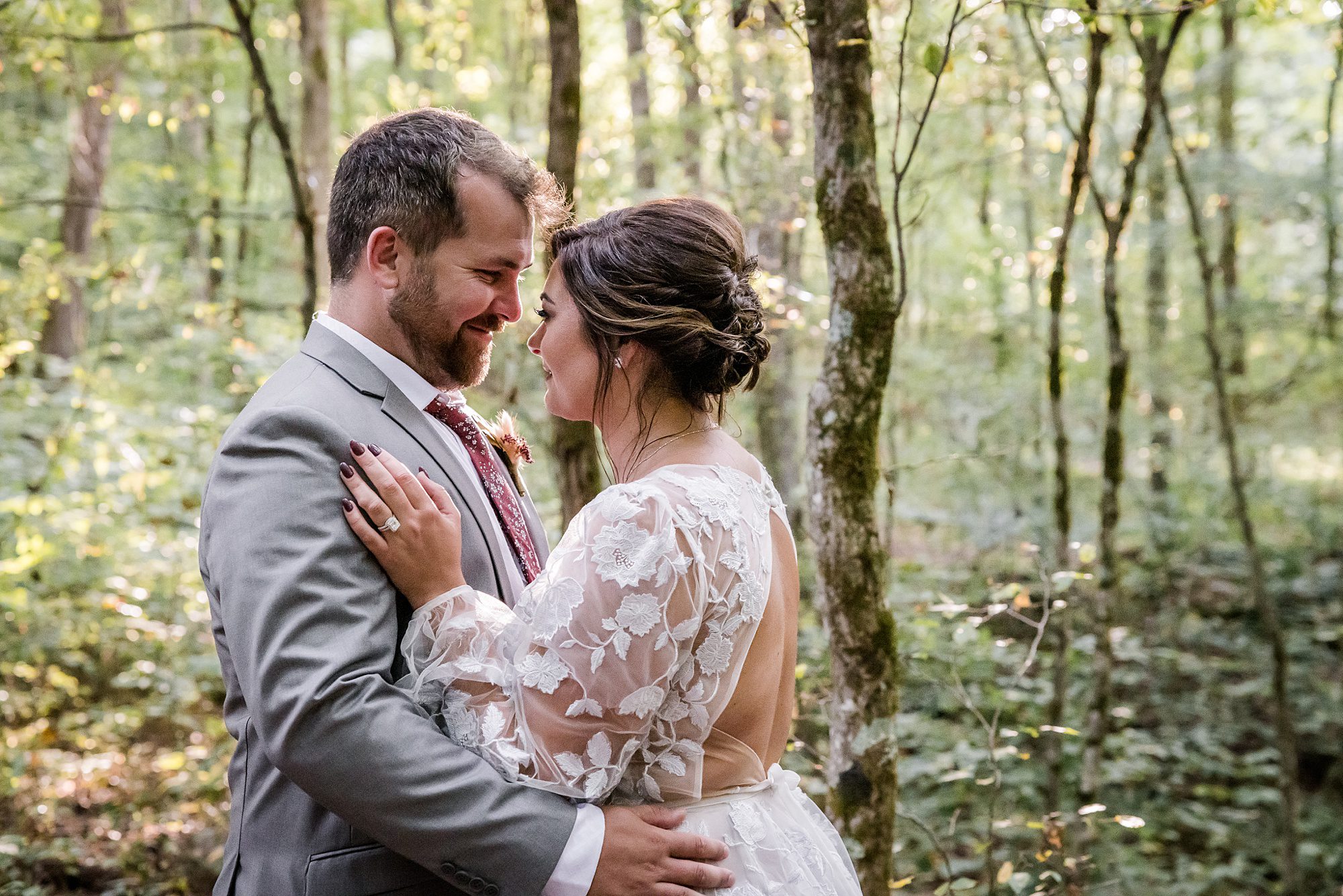 Relaxed Micro Wedding- Bride and Groom Portrait