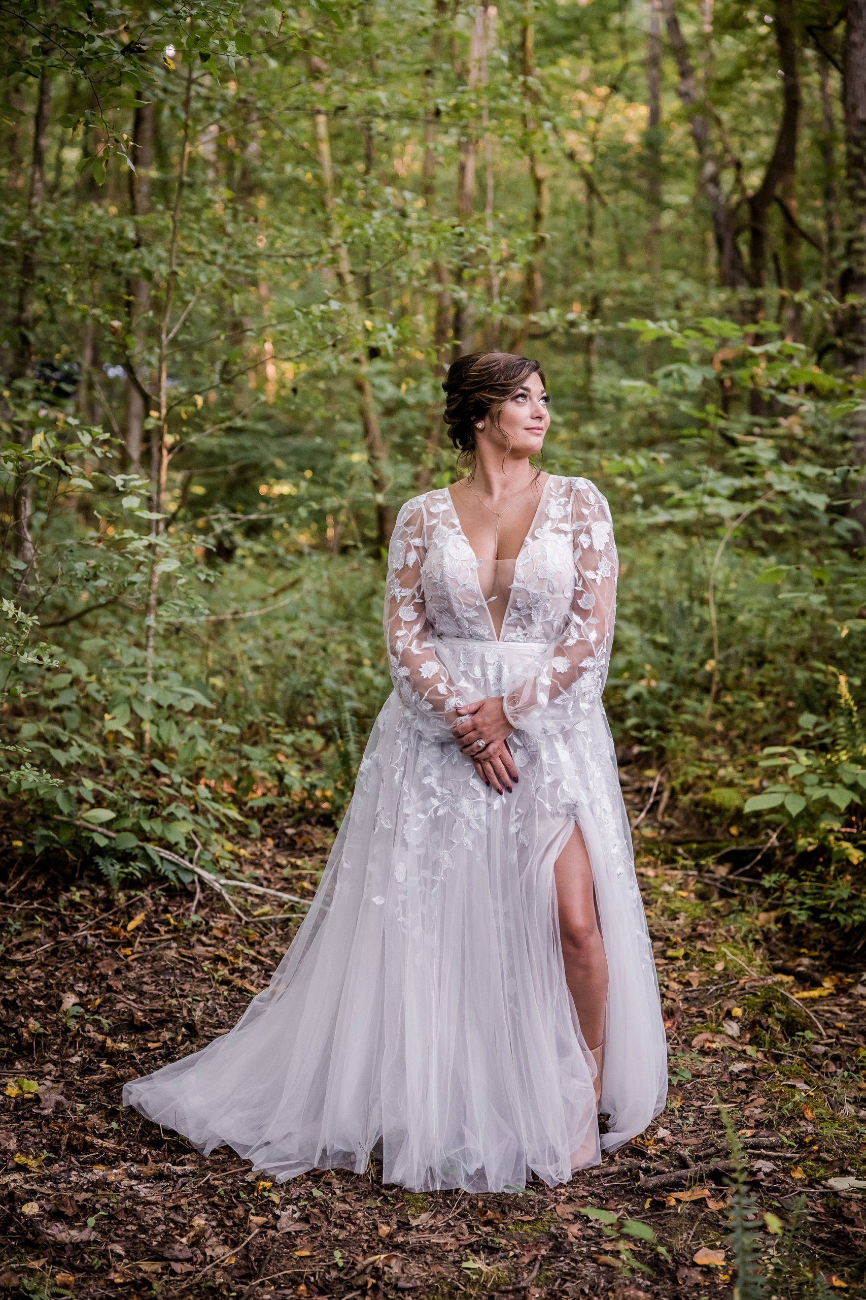 Smoky Mountain Wedding Bride portrait