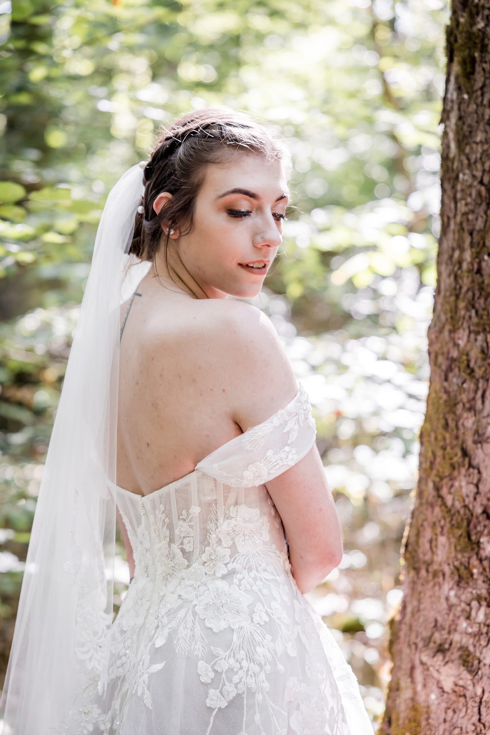 Smoky Mountain Bride Portrait