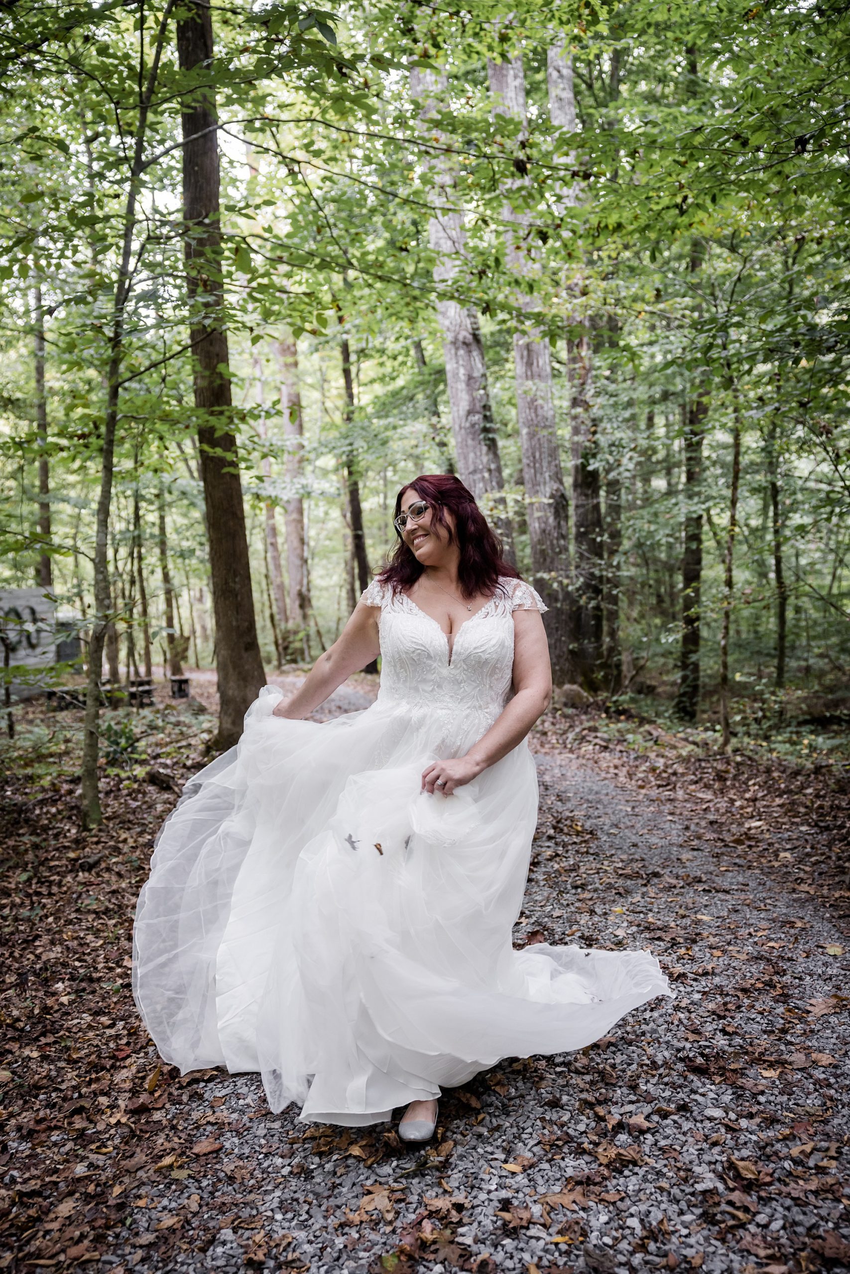 Playful Bride Portrait