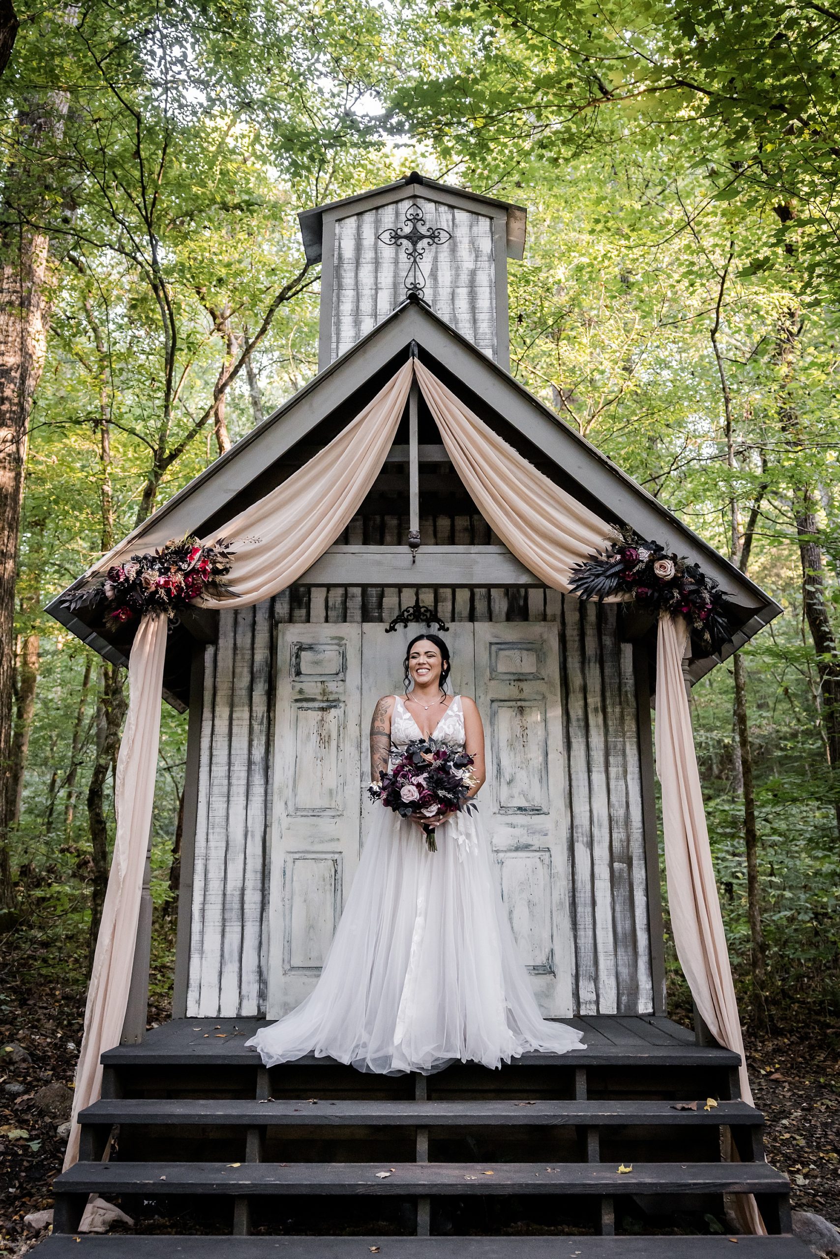 Bride Portrait at chapel