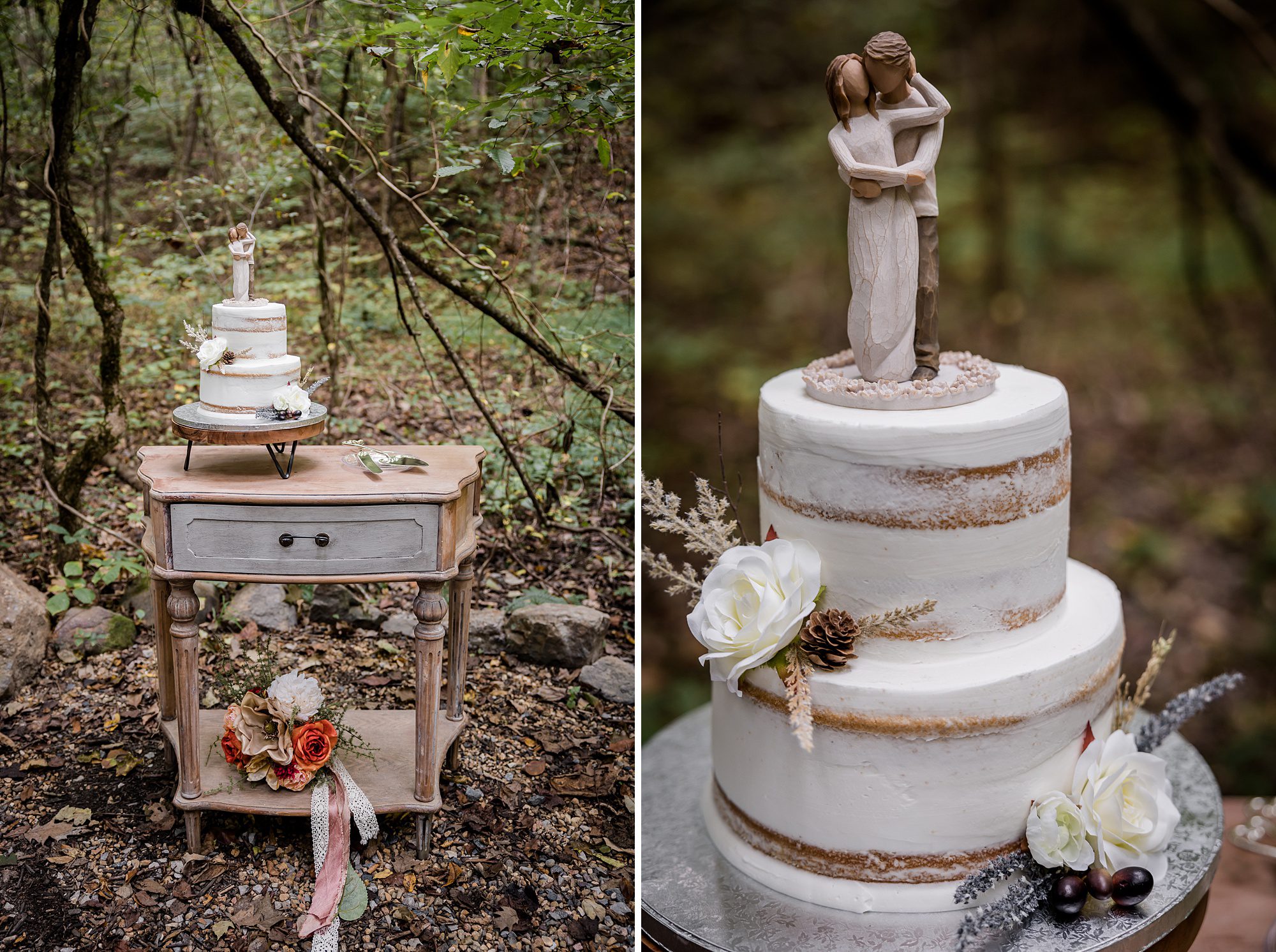 Woodsy Cake Table
