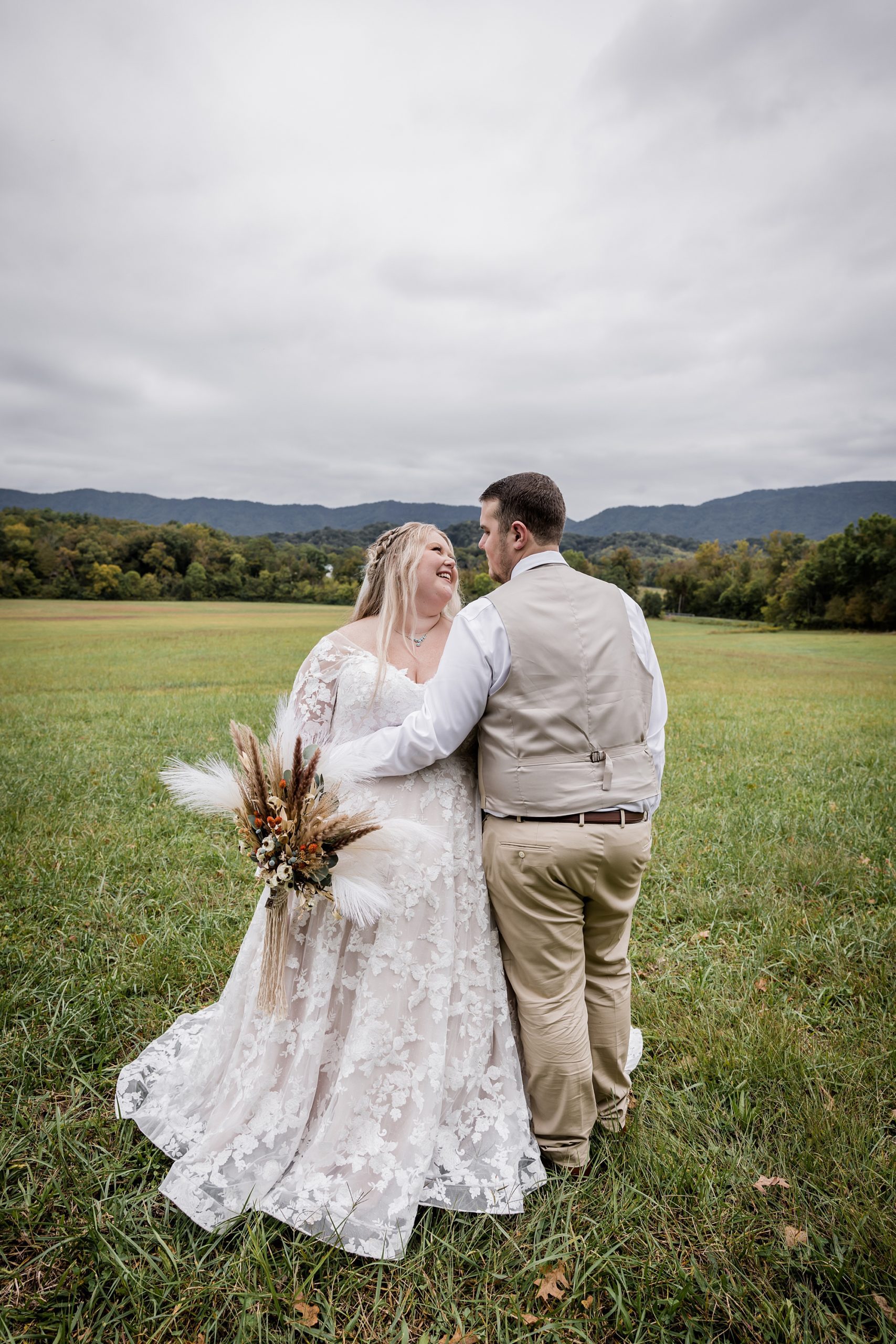 Mountain Bride and Groom Portrait