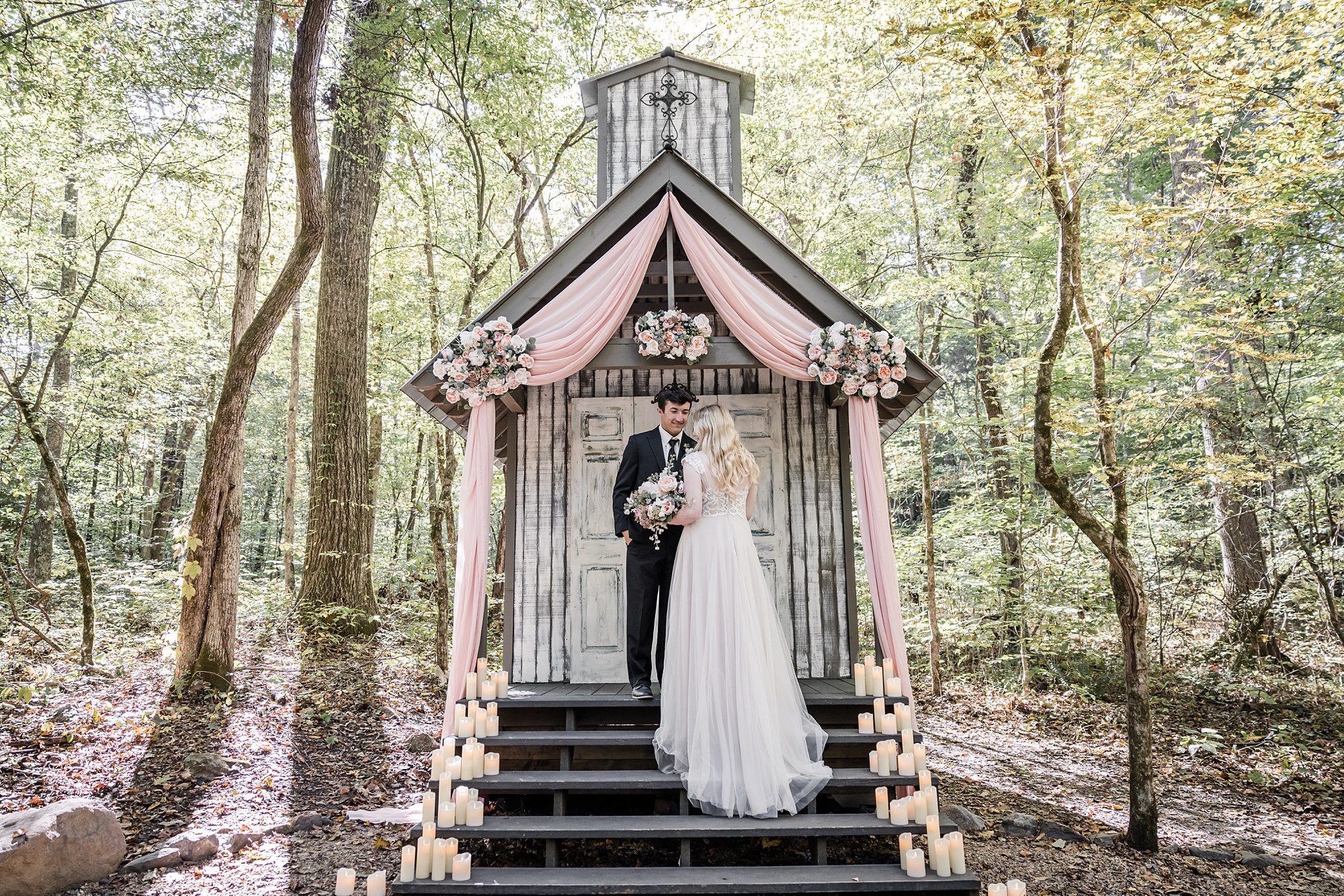 Outdoor Bride and Groom