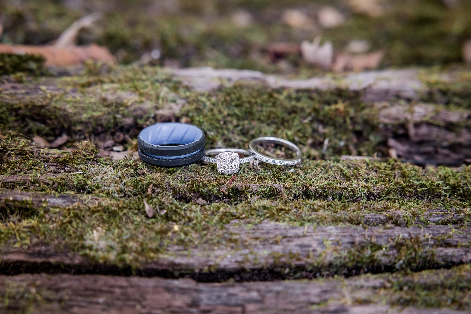 Mossy Wedding Rings