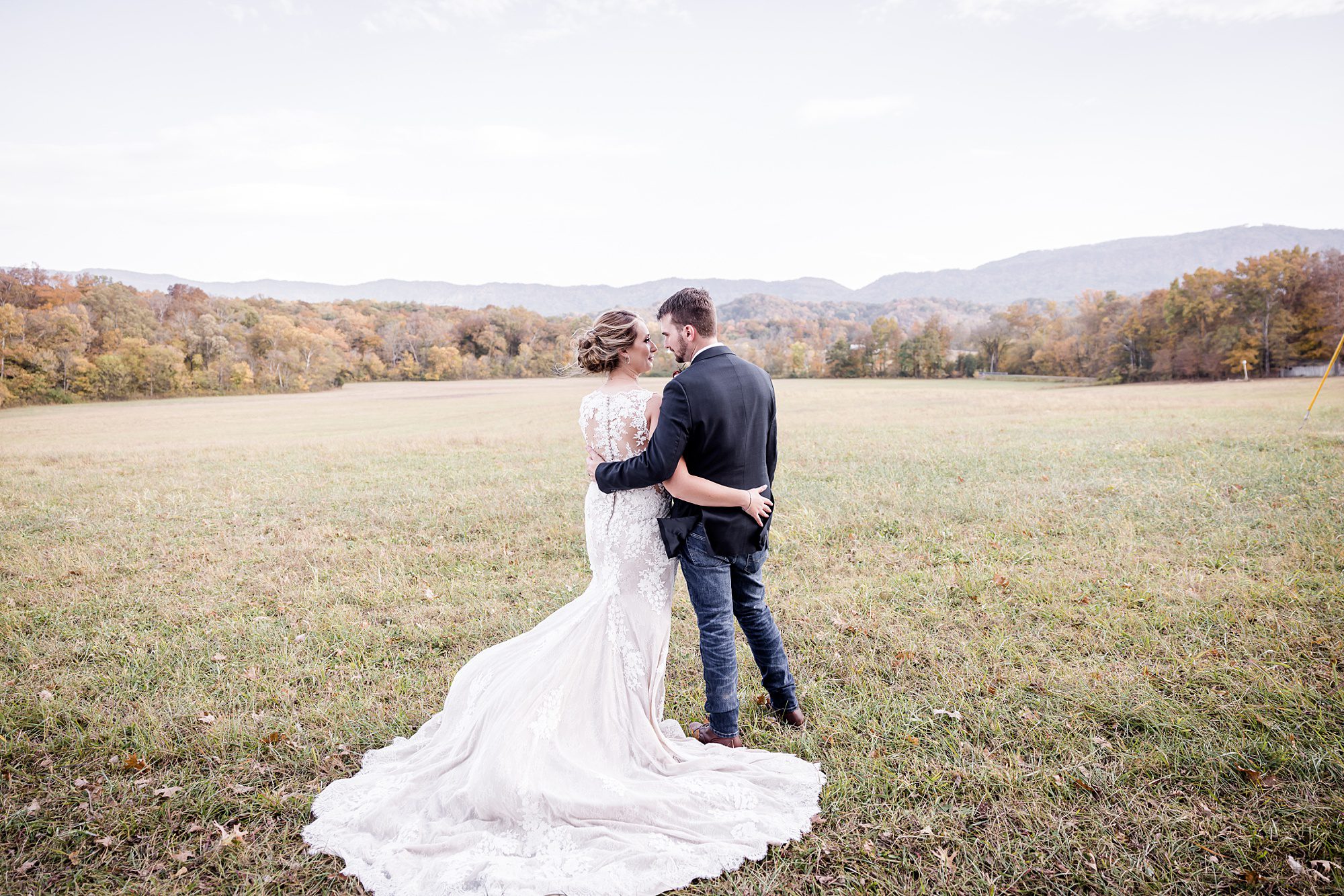 Mountain Bride and Groom Portrait