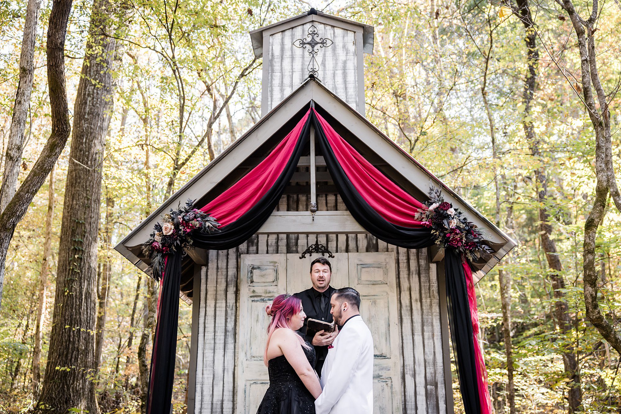 Moody Ceremony in the Woods