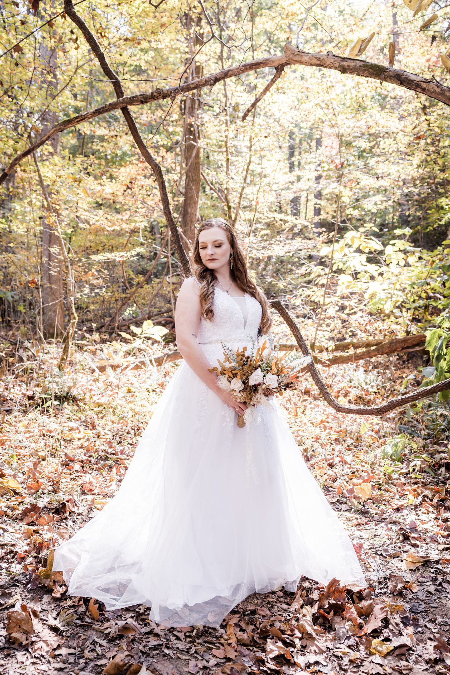 Woodsy Bride Portrait