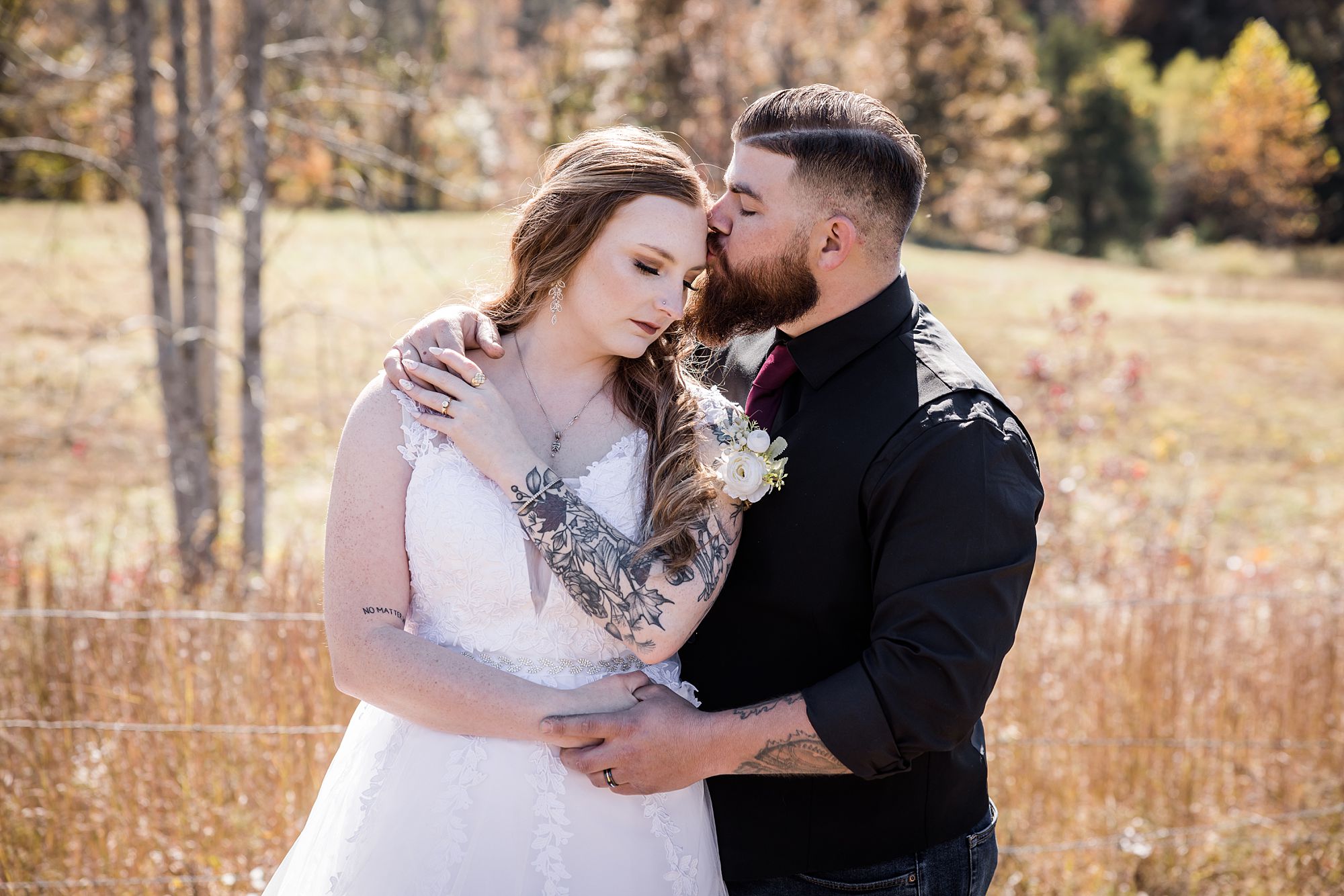 Mountain Bride and Groom Portrait
