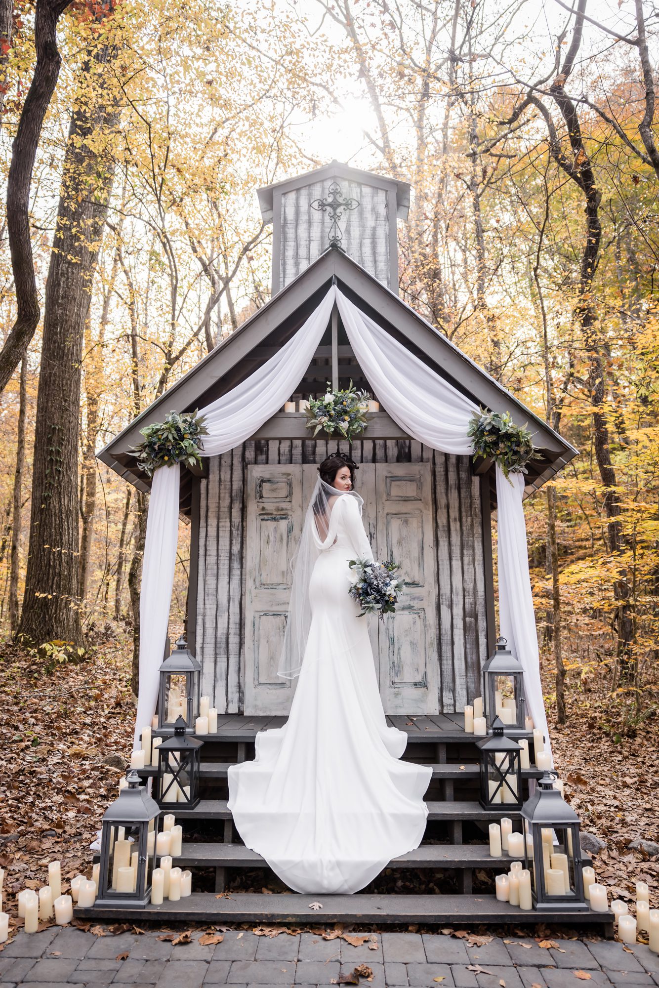 Woodsy Bride Portrait