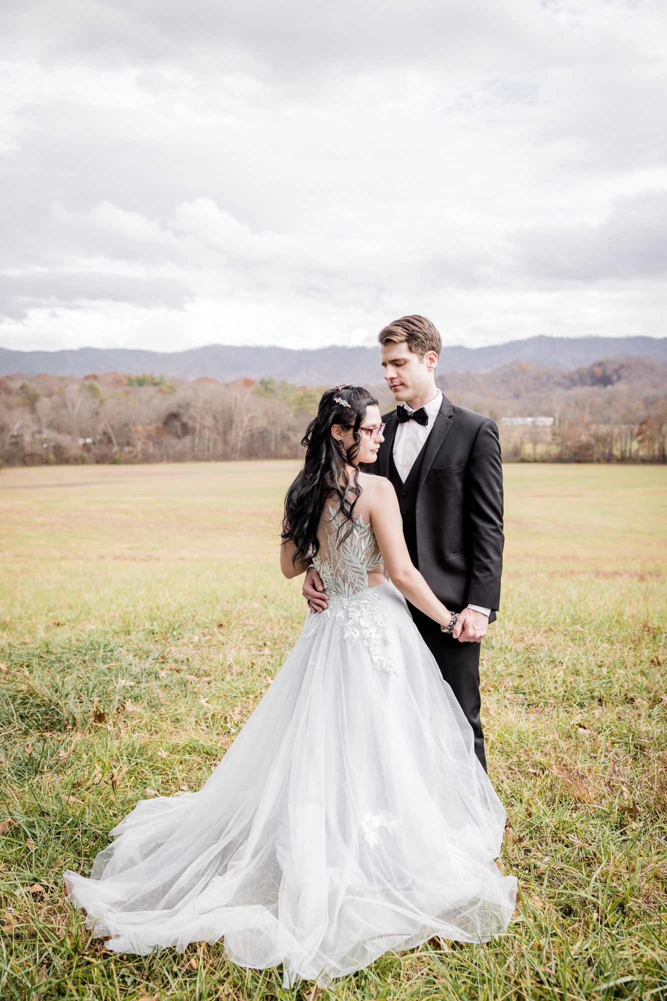 Mountain Bride and Groom Portrait