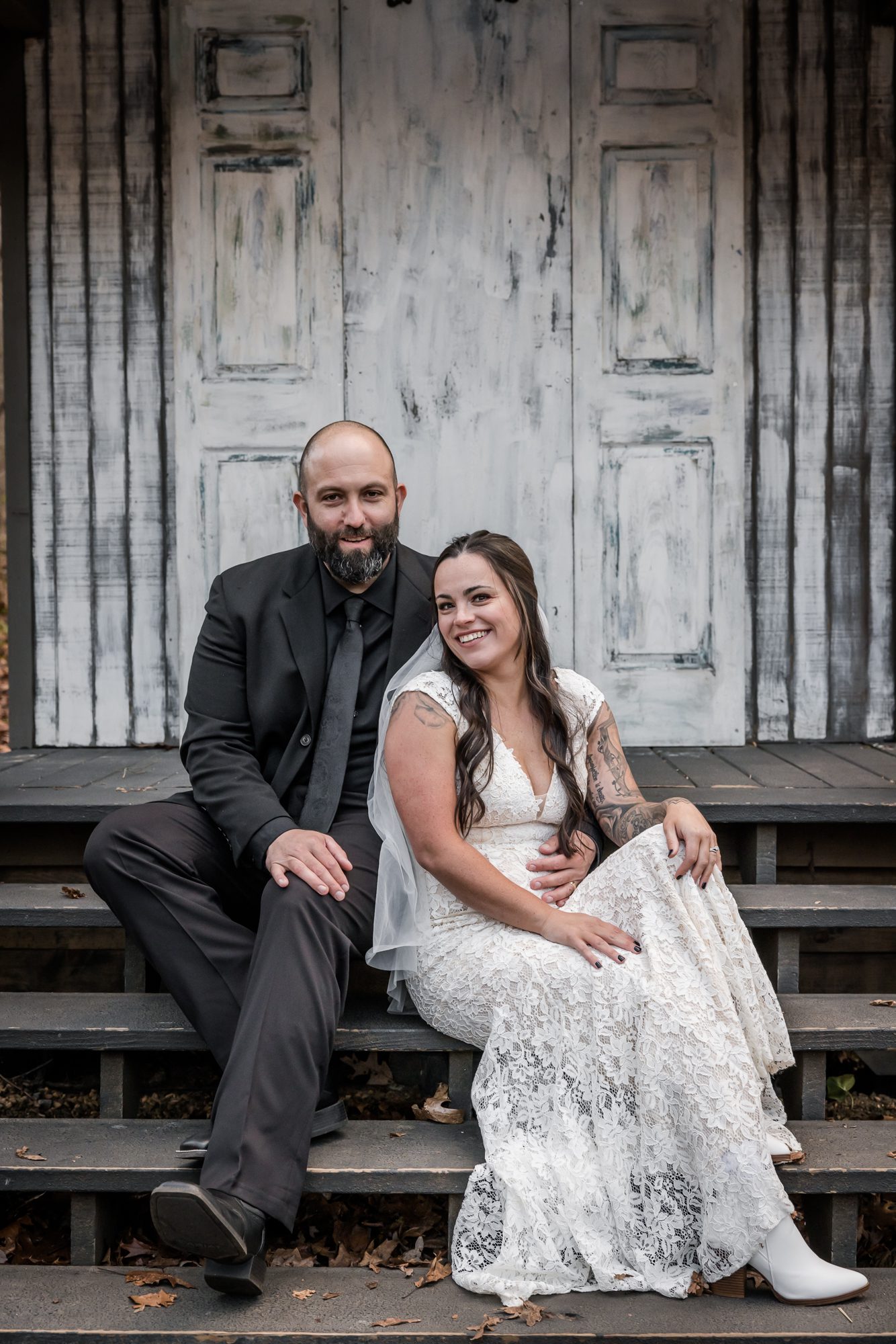 Bride and Groom Candid Portrait