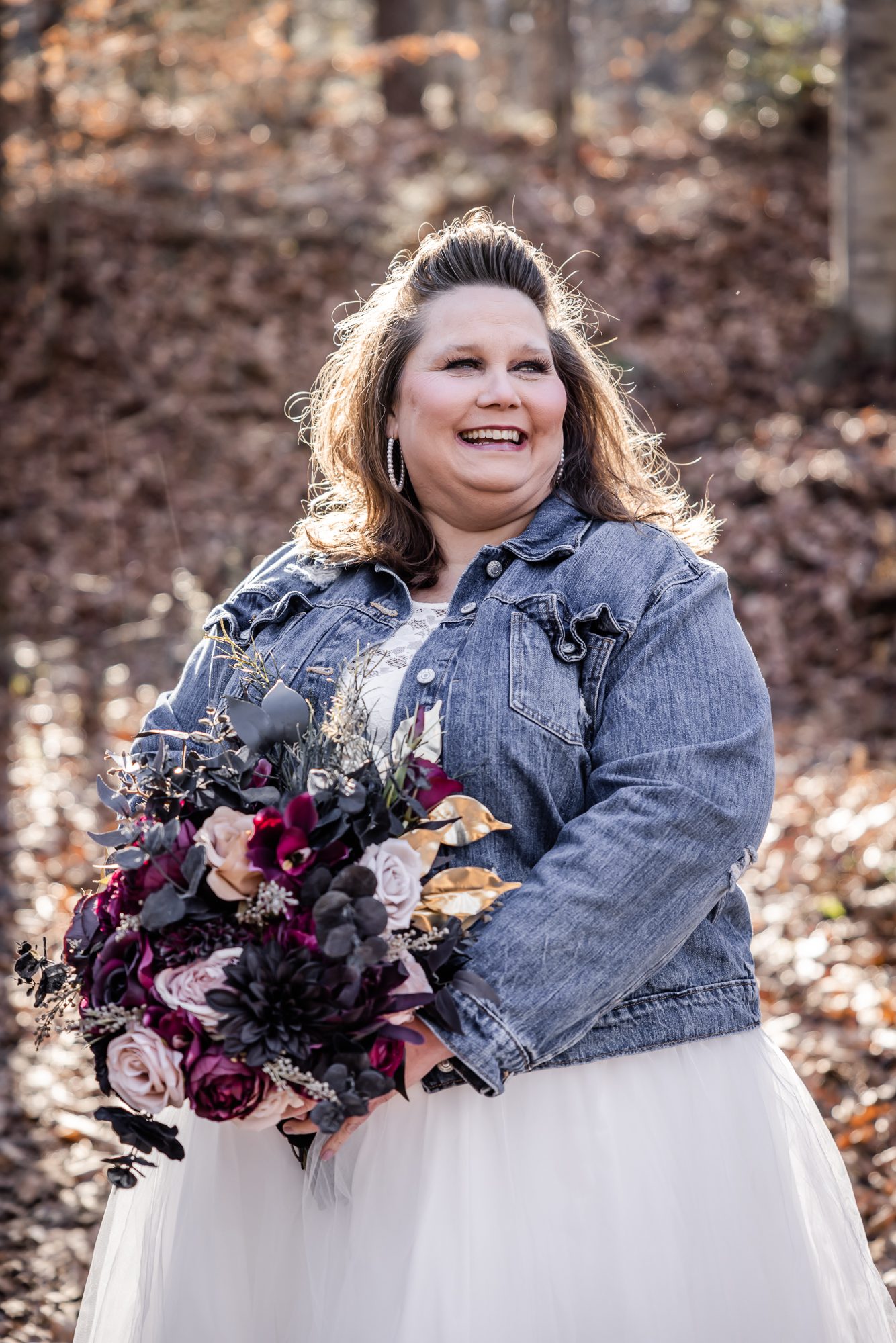 Fall bride portrait