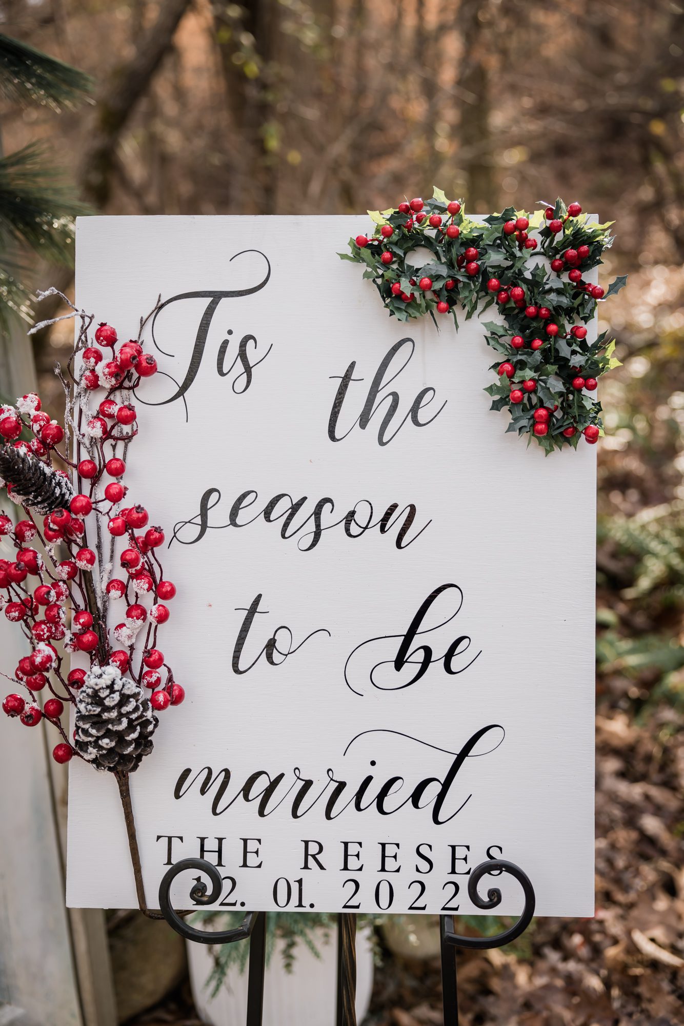 Holiday Wedding Sign