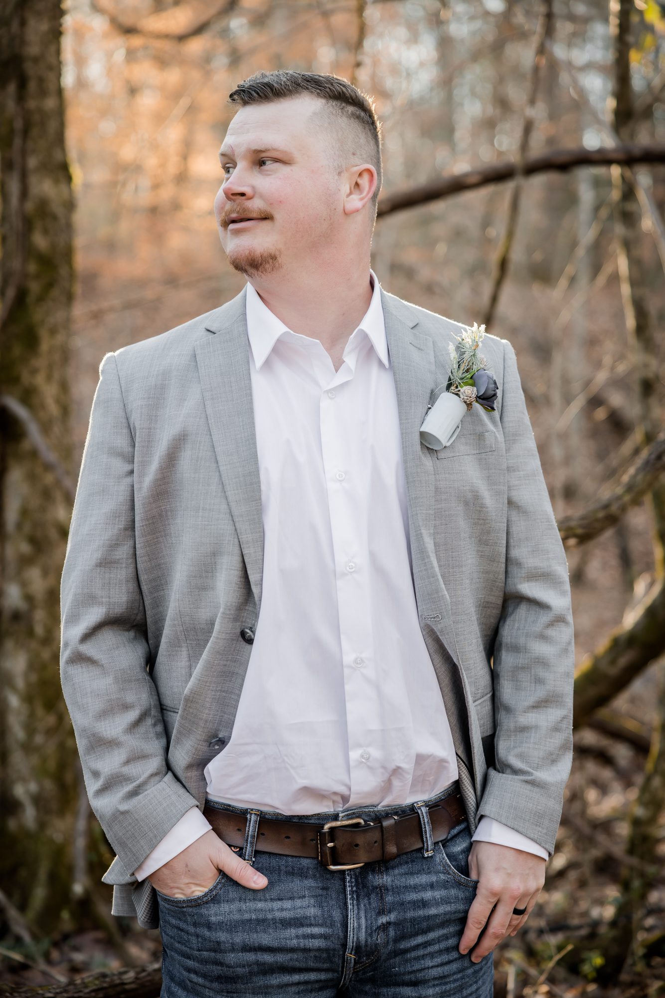 Forest Groom Portrait