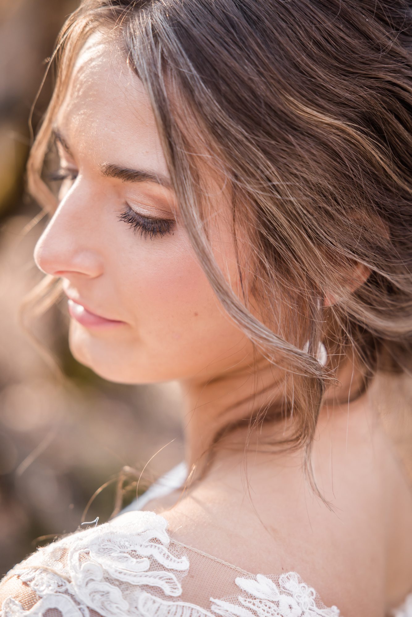Close up Bride Portrait