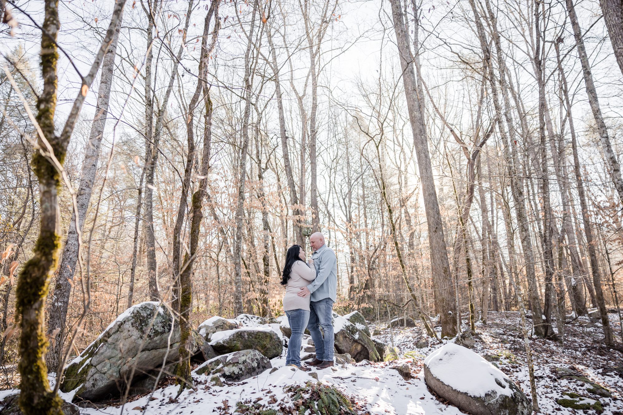 Snowy Engagement Session