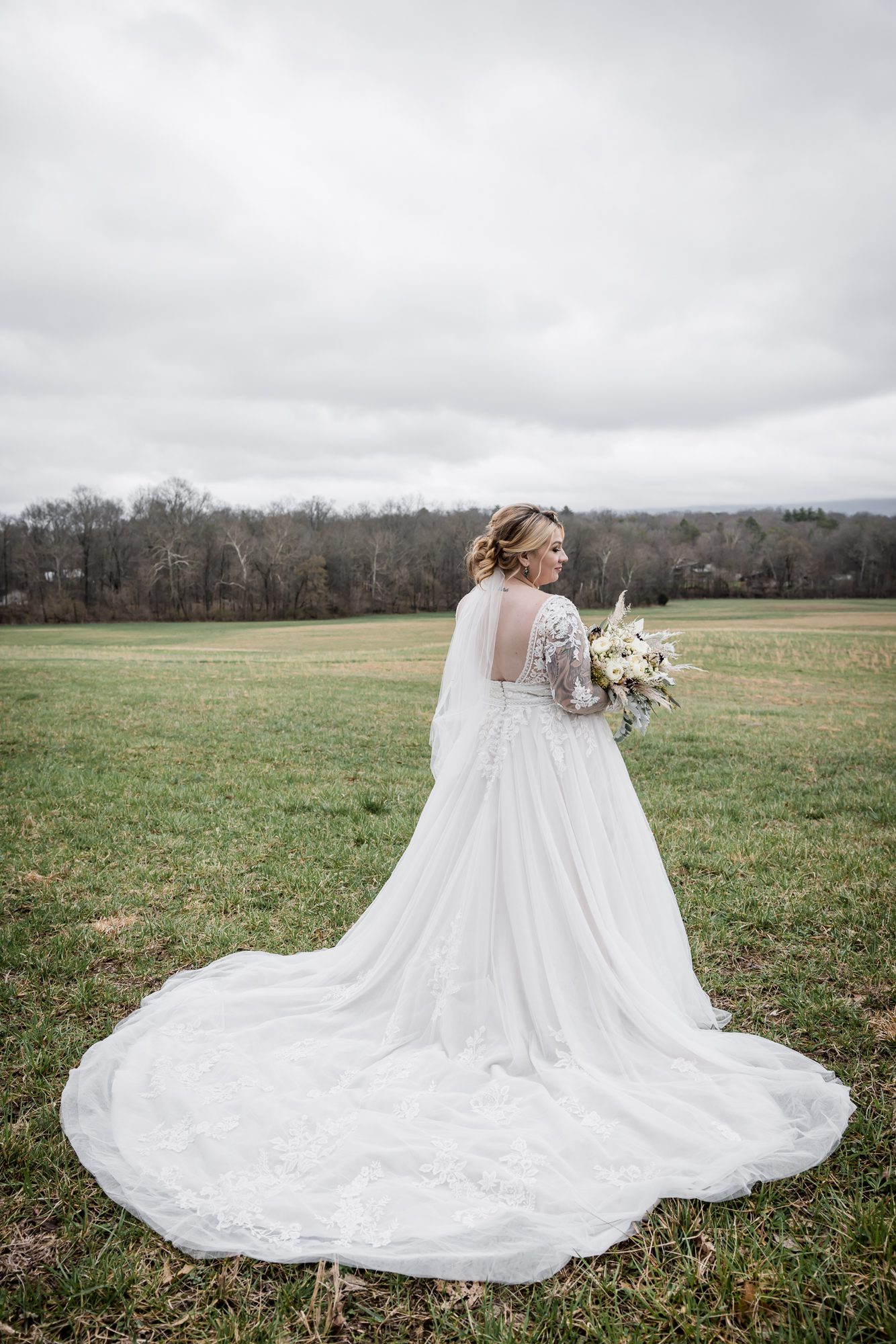 Bride Portrait in the Field