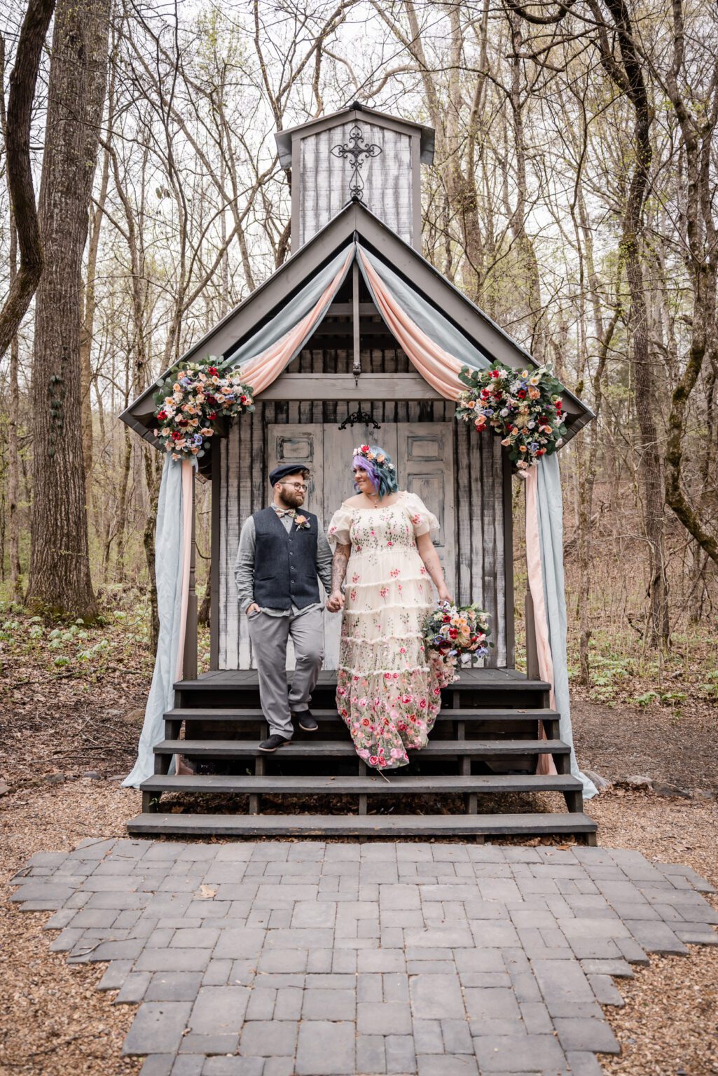 Spring Fairy Cottage Core Wedding - Liv and Austin - Chapel in the Hollow
