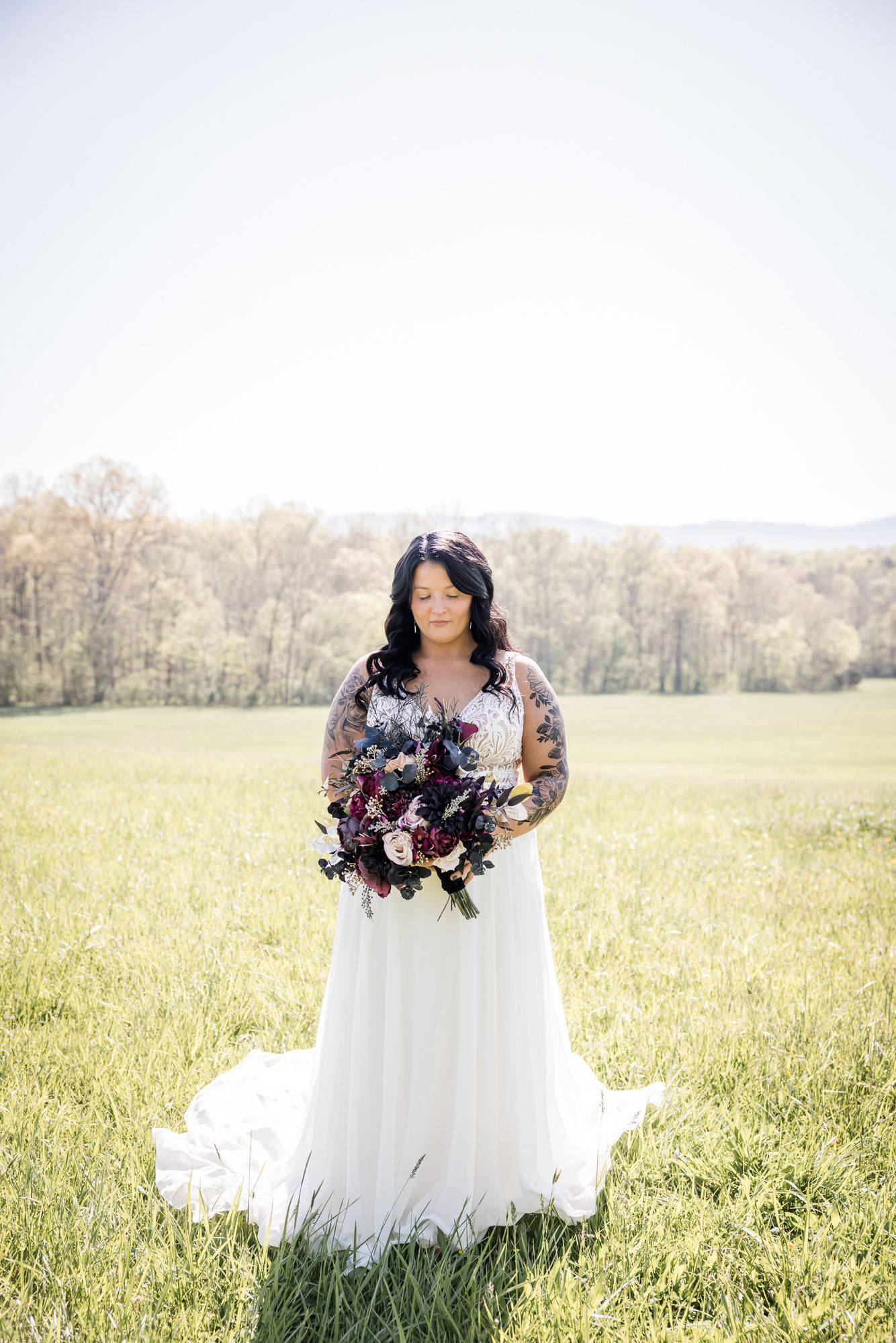 glowing bride portrait
