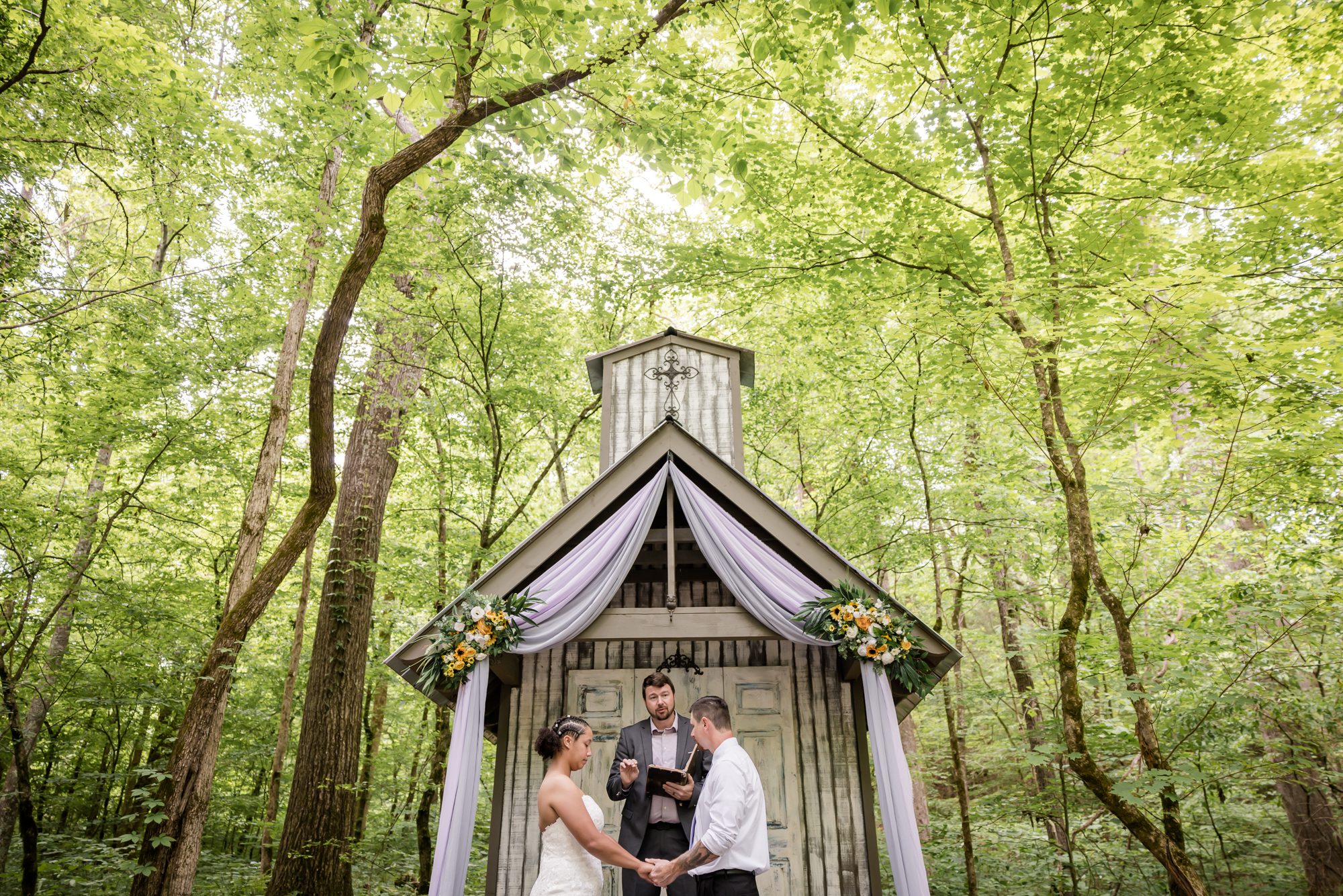 Relaxed Forest Wedding Ceremony
