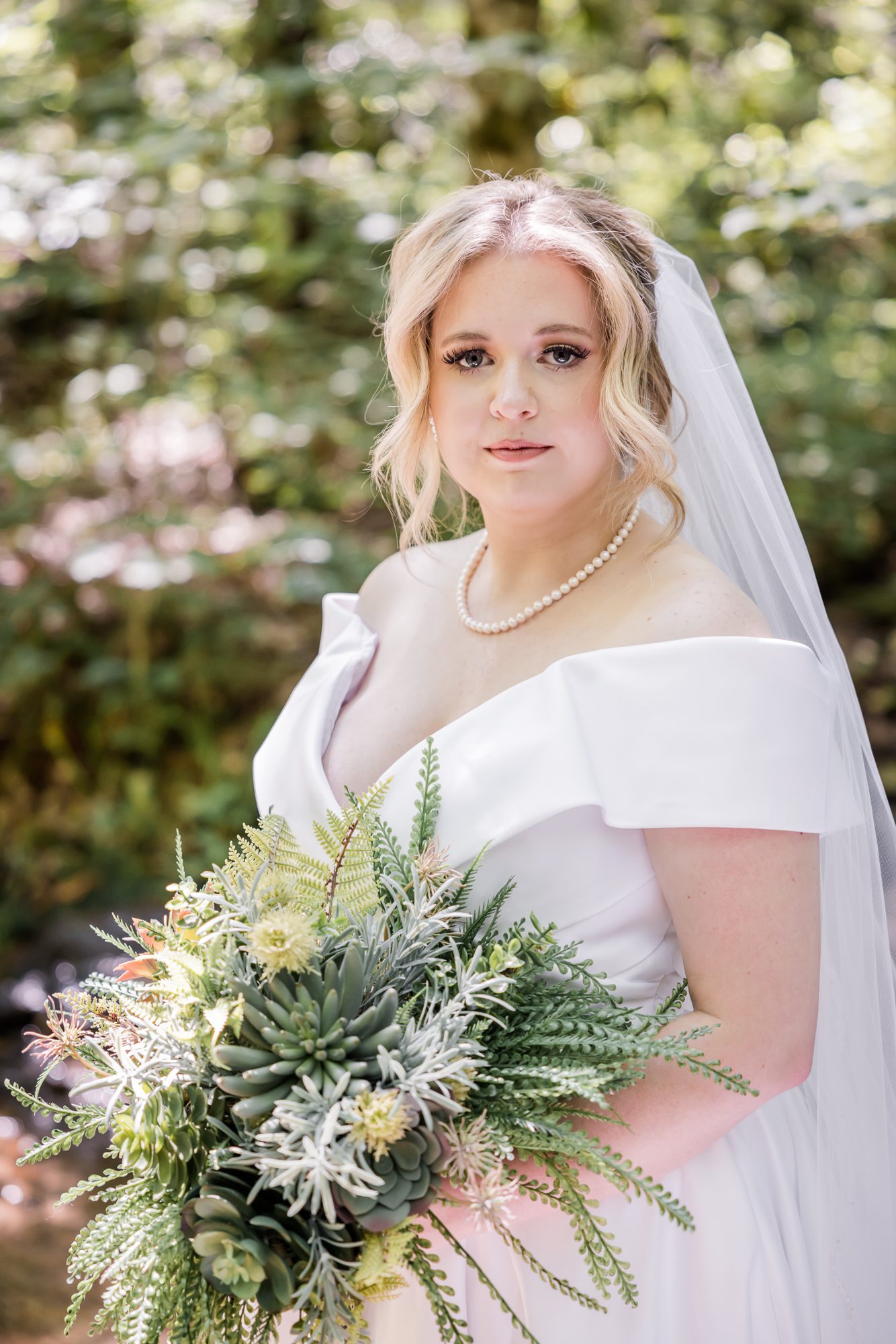 Woodsy Bride Portrait