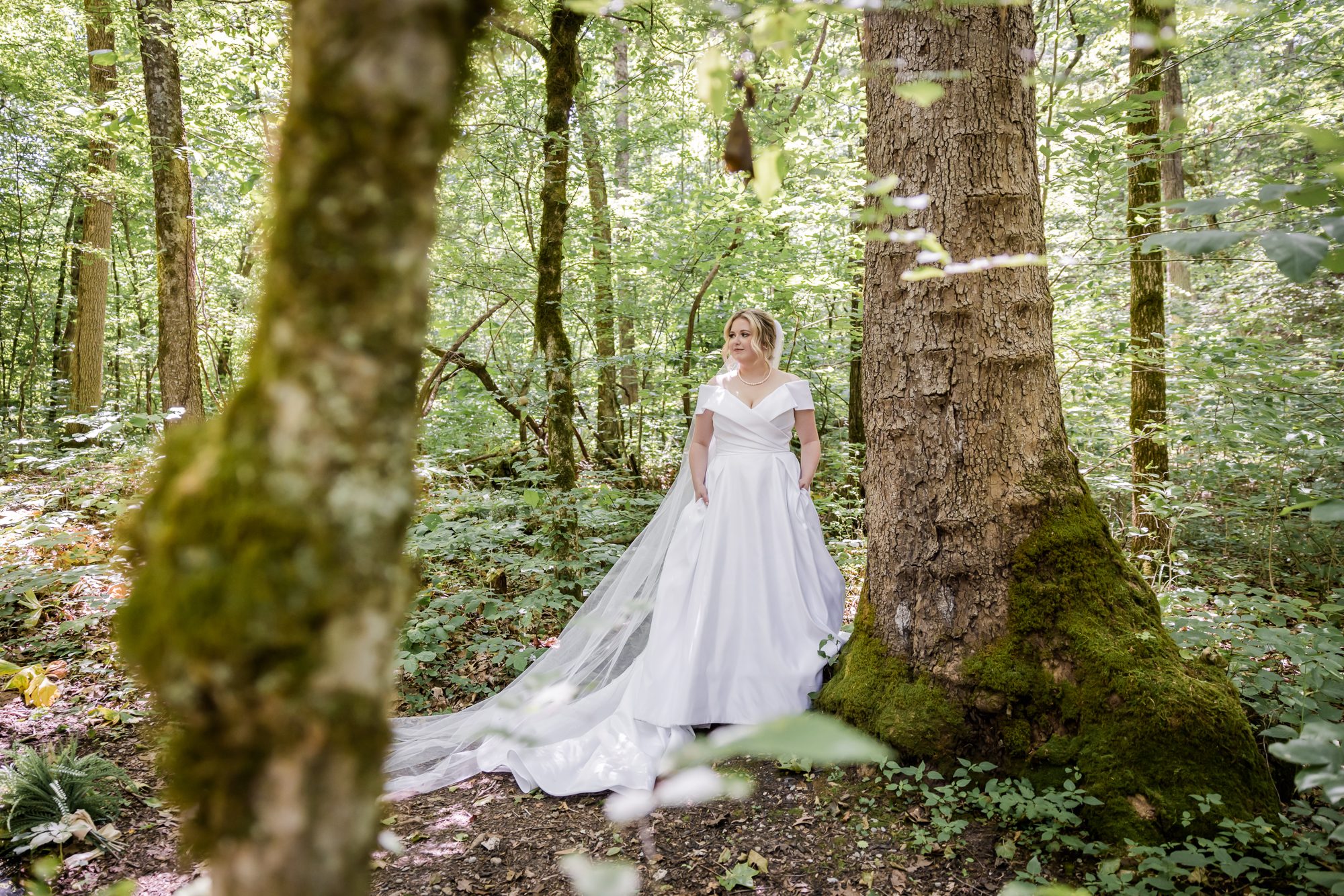 Woodsy Bride Portrait