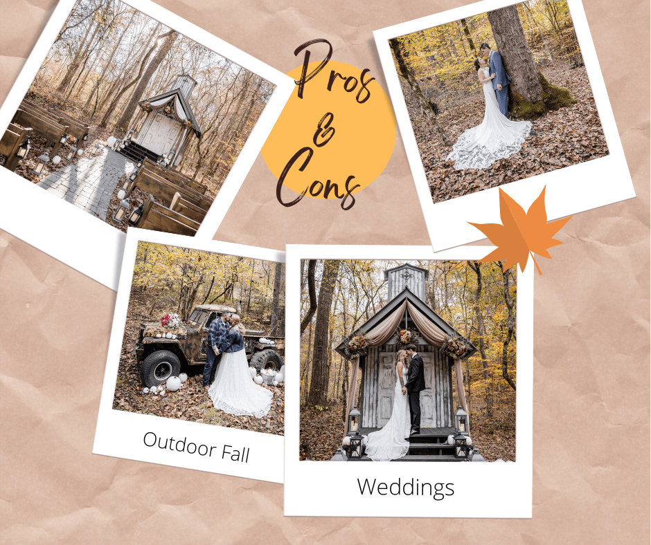 Pros and Cons fall outdoor wedding