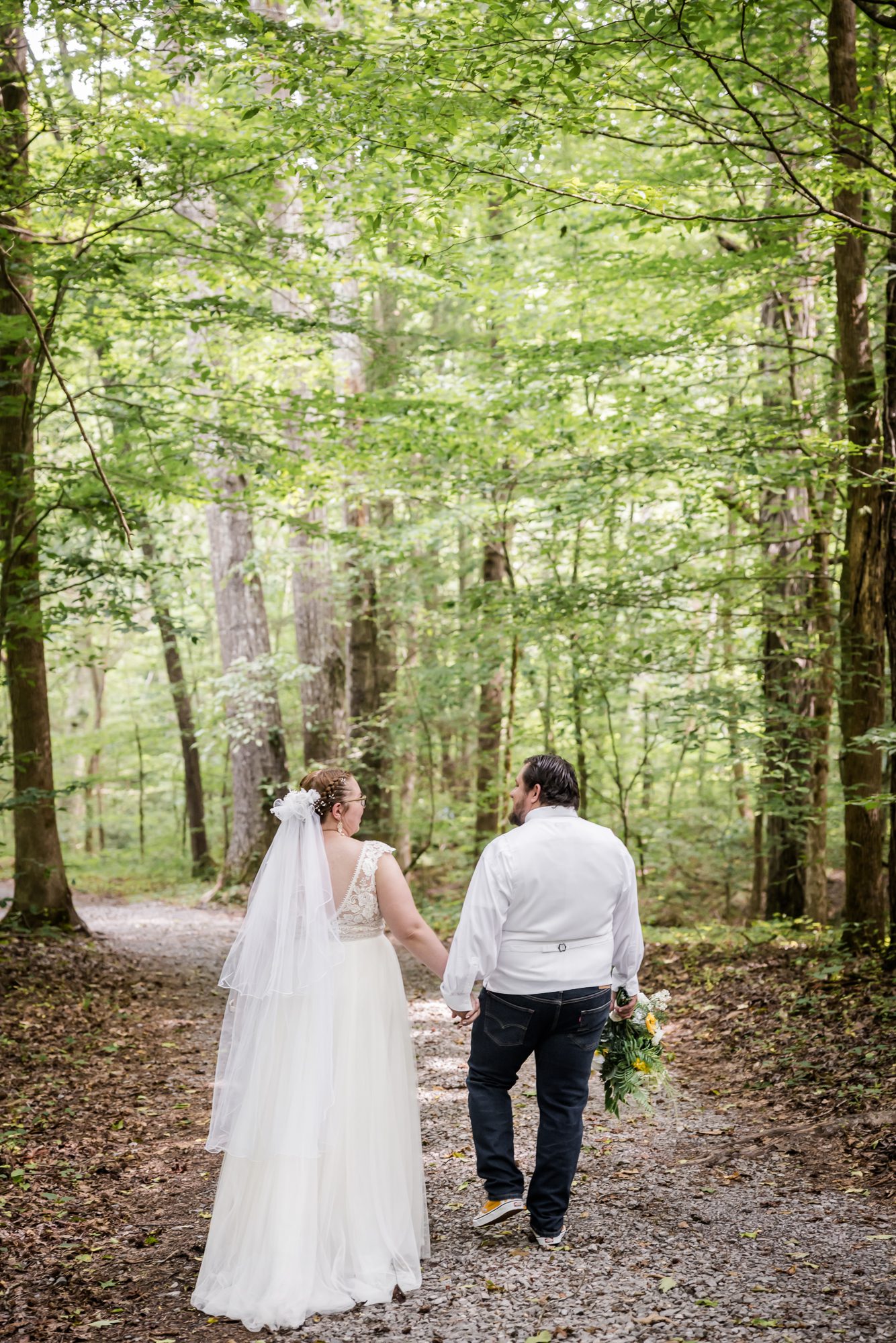 walk in the woods mini wedding