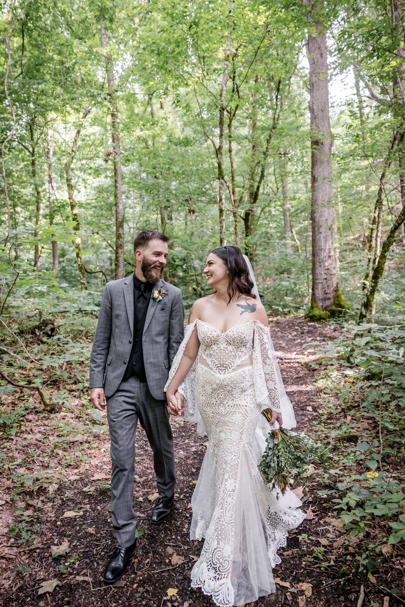Lace Bo-Ho Wedding dress
