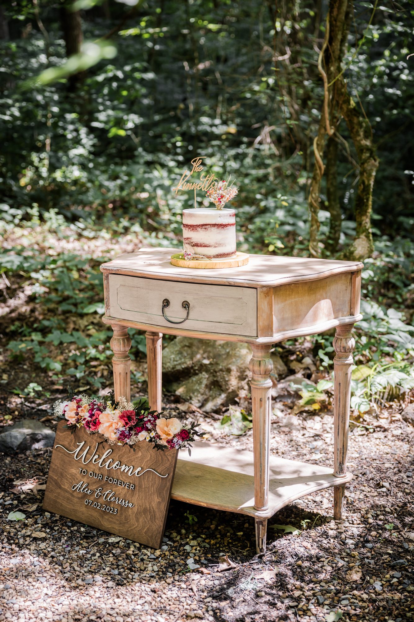 Outdoor Cake Table