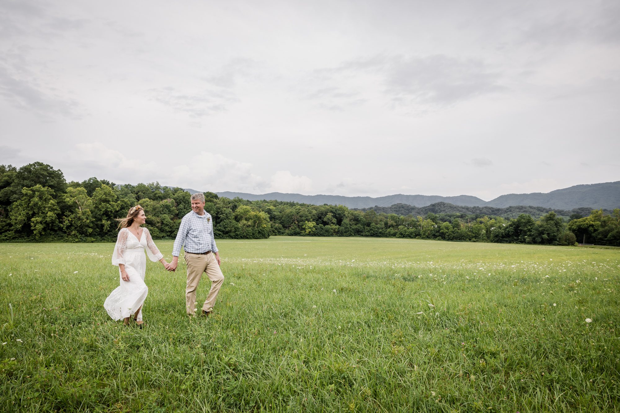 Field Bride and Groom Portrait